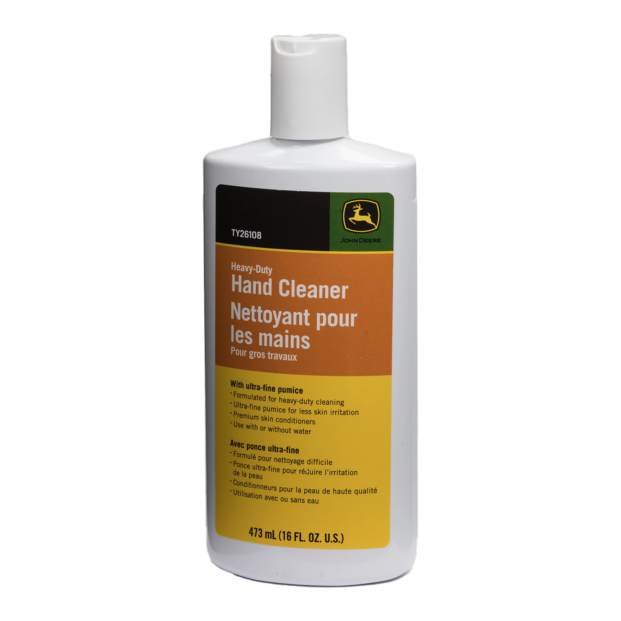 John Deere Heavy-Duty Hand Cleaner with Pumice, 473.18 ml (16 Fluid Oz) - TY26108
