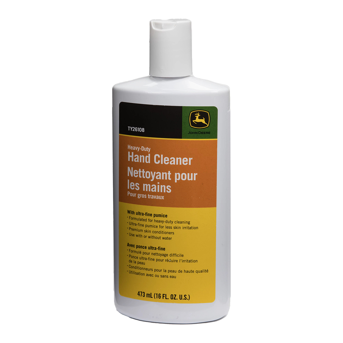 John Deere Heavy-Duty Hand Cleaner with Pumice, 473.18 ml (16 Fluid Oz) - TY26108