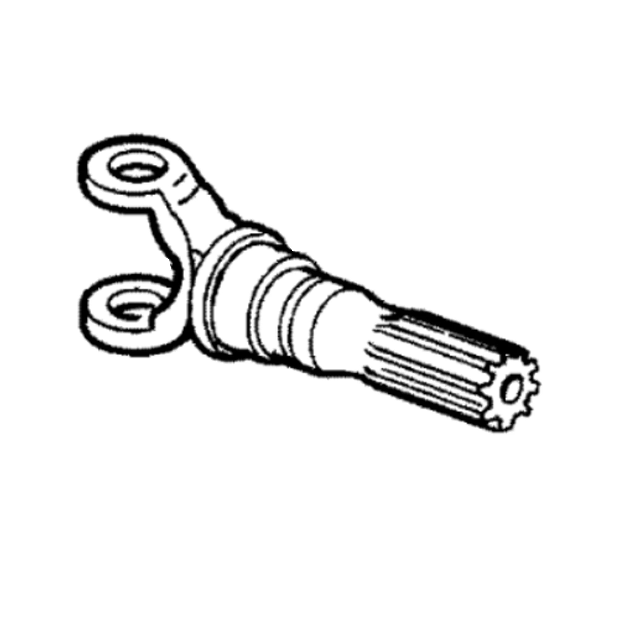 John Deere Front Wheel Drive Axle Double Joined Pinion Shaft - L174439