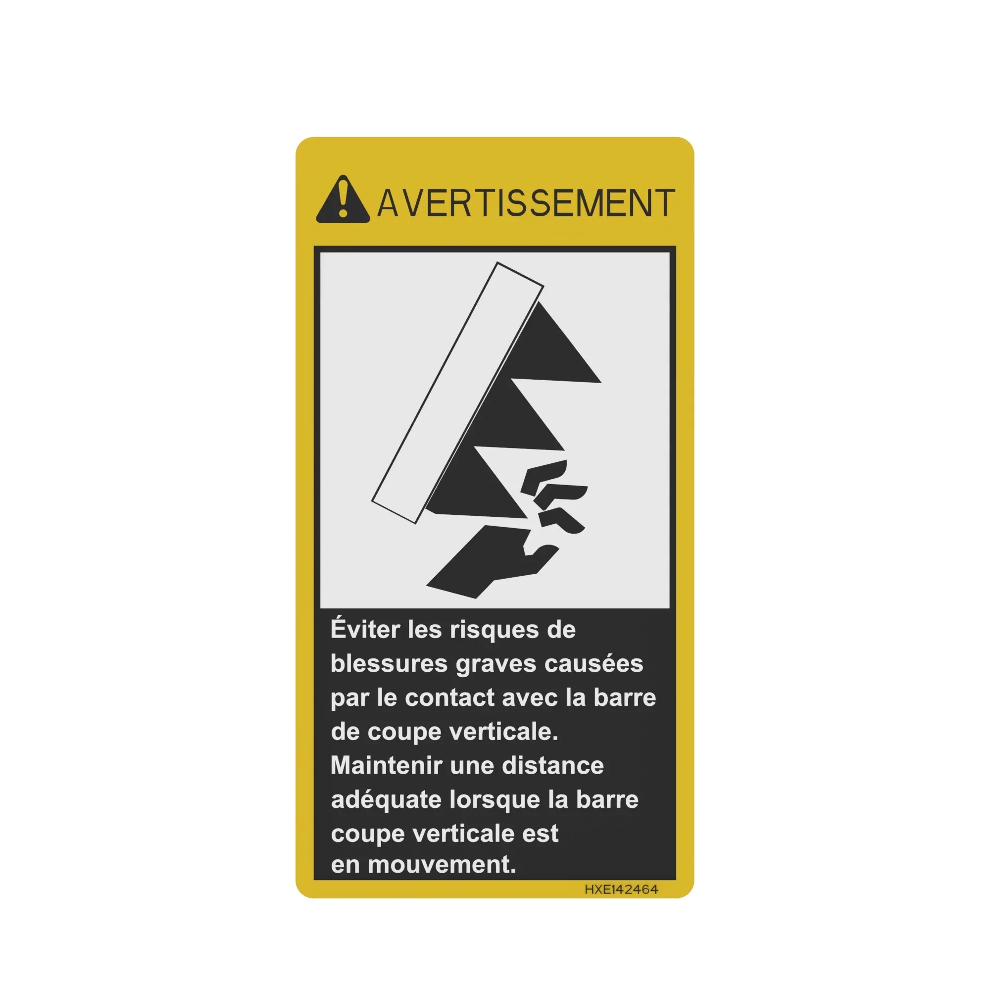 Label, French Text, Safety Decal, S