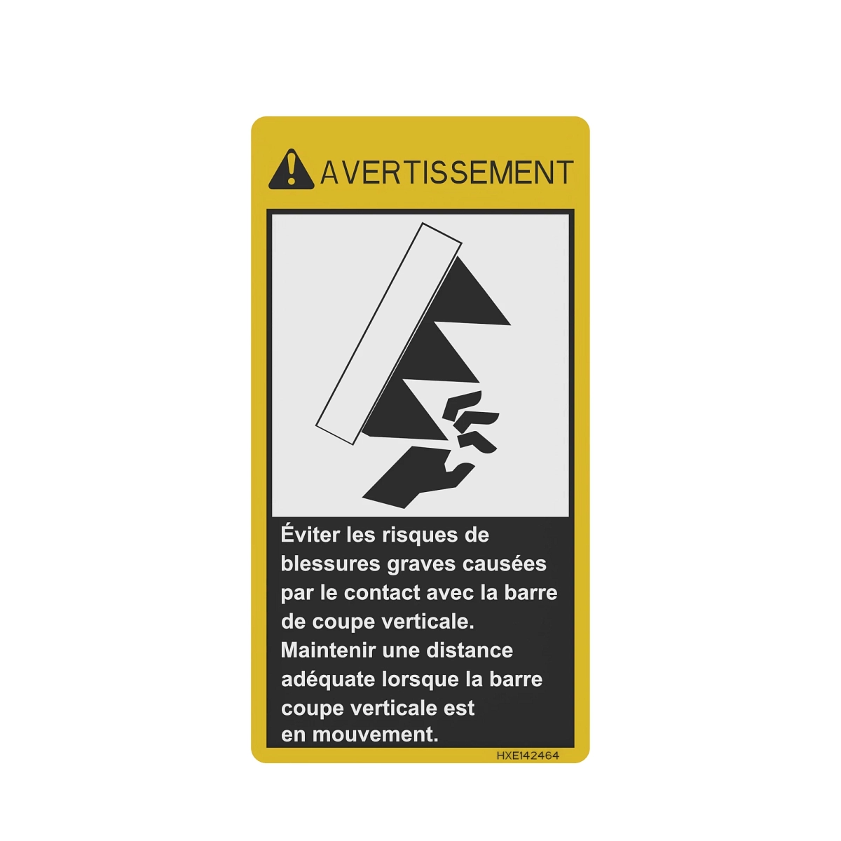 Label, French Text, Safety Decal, S
