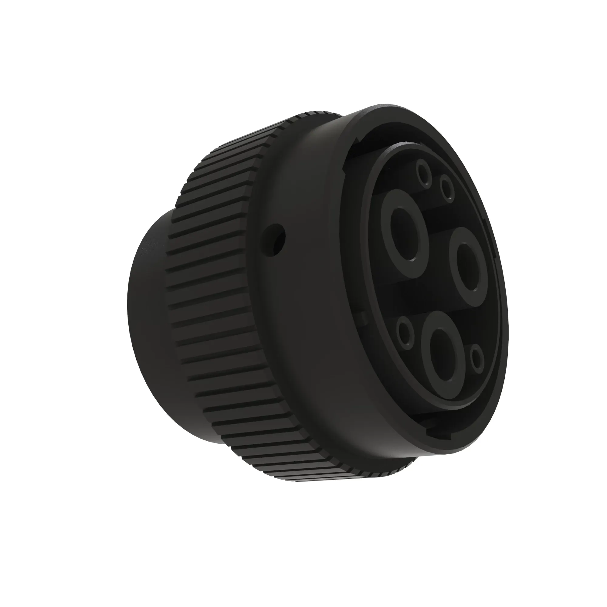 John Deere Black Internal Electrical Connector Housing, 7 Cavities - 57M11734