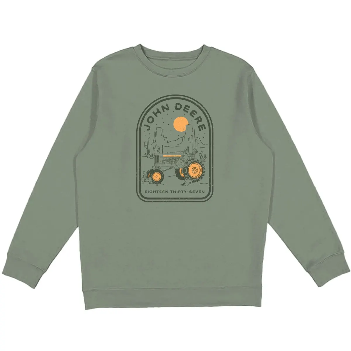 Sunset and Tractor Crewneck 