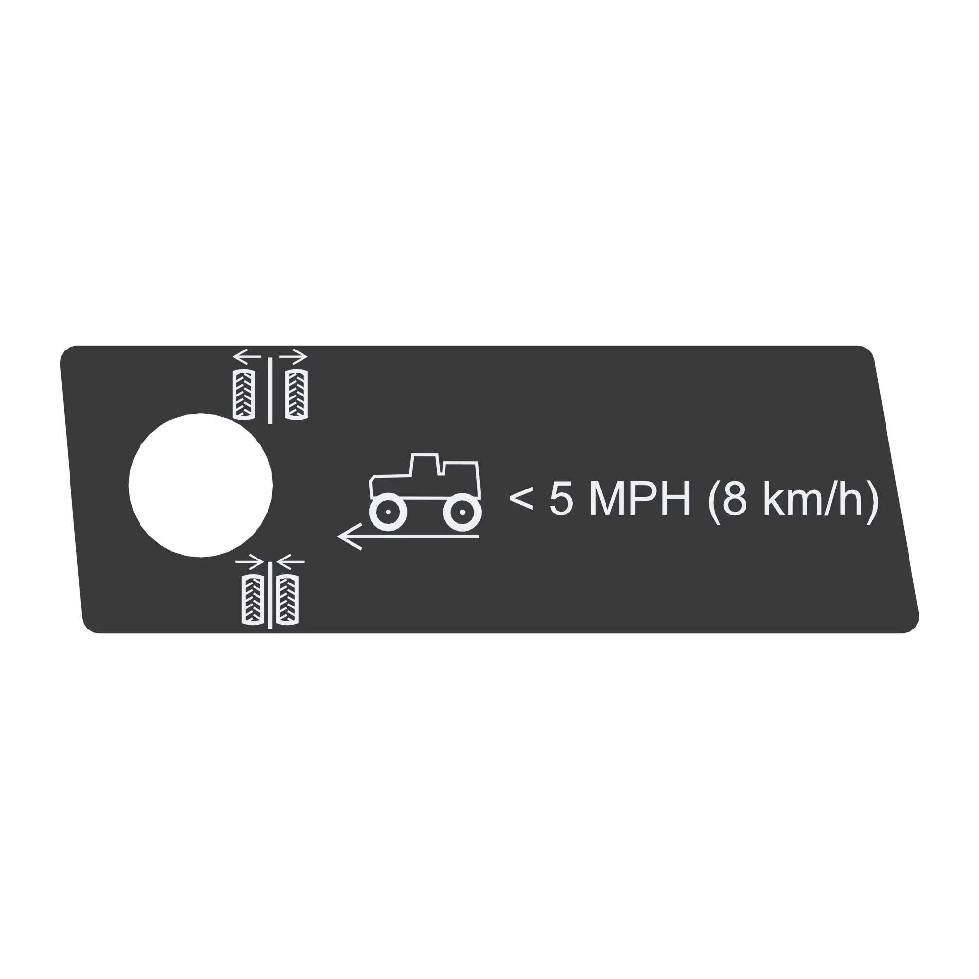 John Deere Label, Tread Adjust - N308293