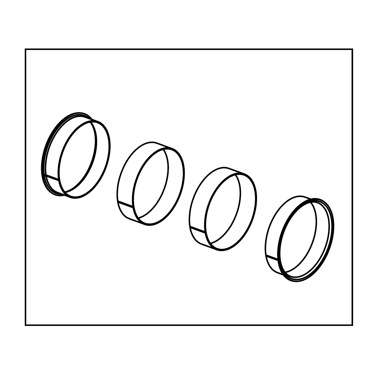 John Deere Feeder House Drum Ring Kit - AH231058