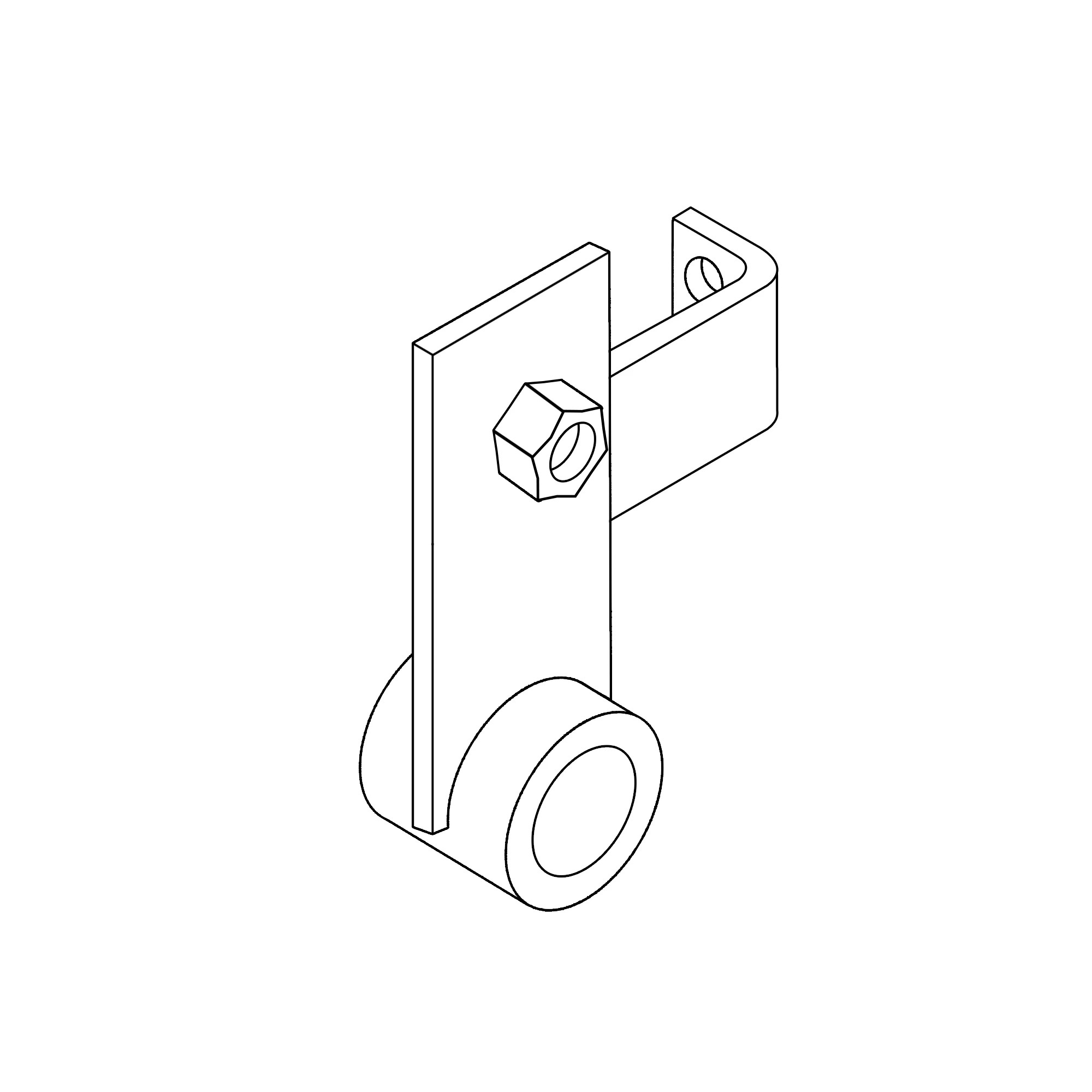 John Deere Upper Chain Idler Arm - AE47373