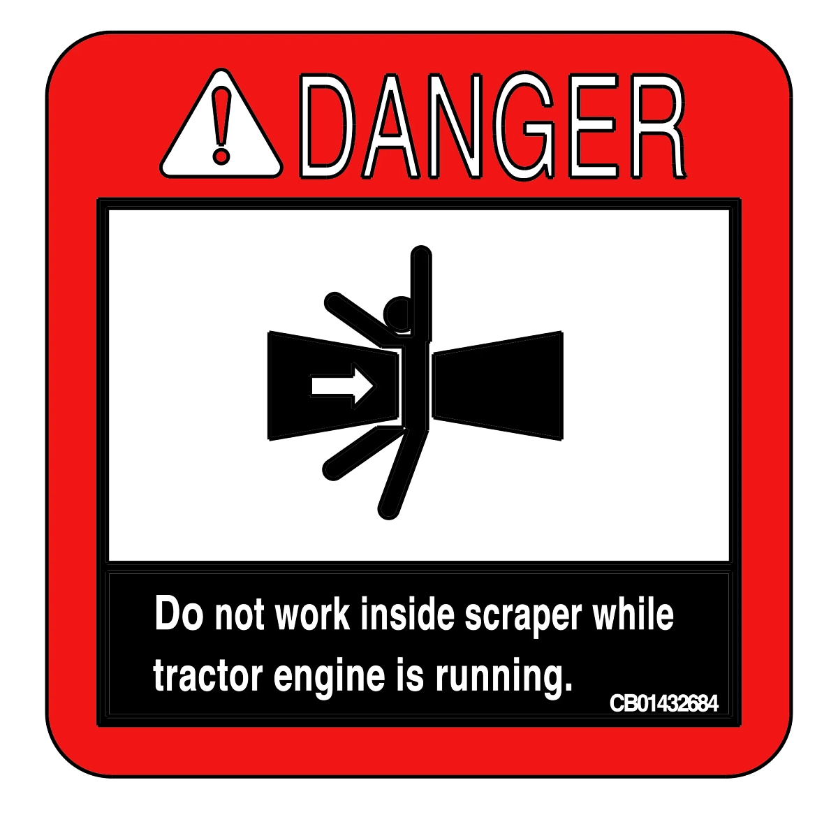 Decal-Danger/Scraper Bowl
