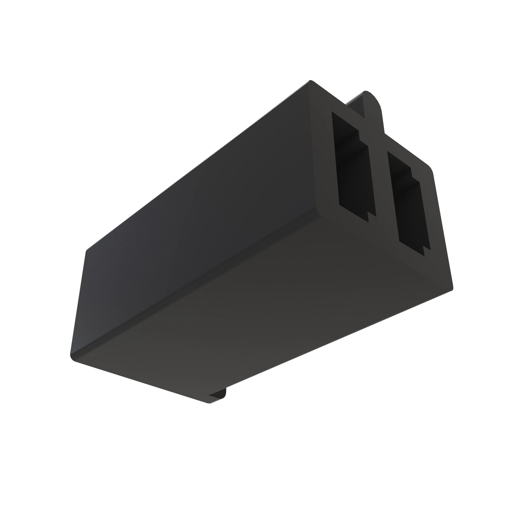 John Deere Black External Electrical Connector Assembly, 2 Cavities - R77477