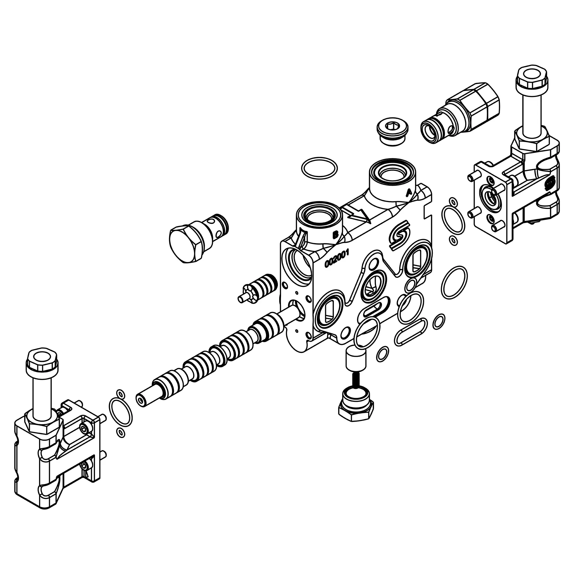John Deere Platform Electric Control Valve - AXE18752