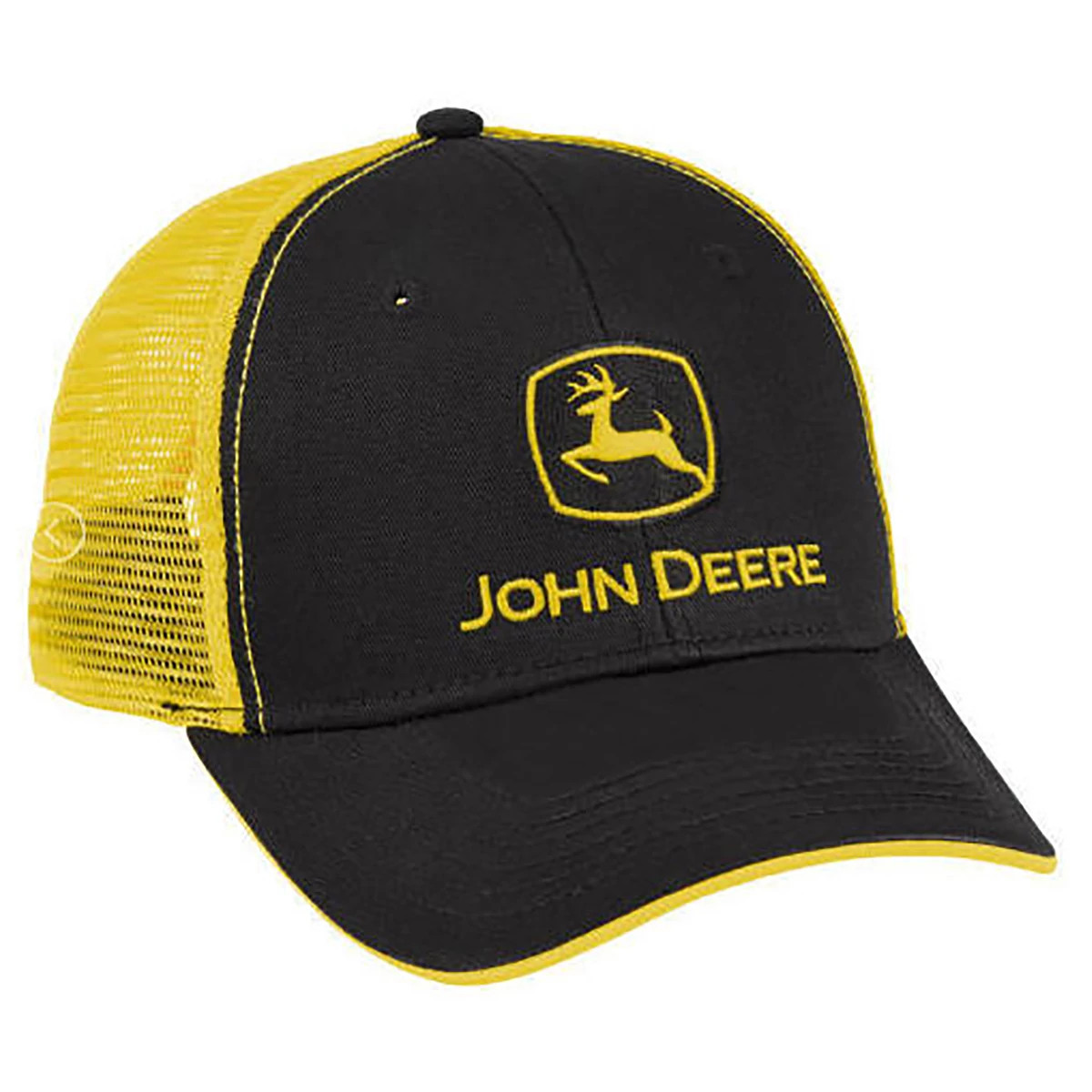 "Men's Black and Yellow Mesh Back Hat"