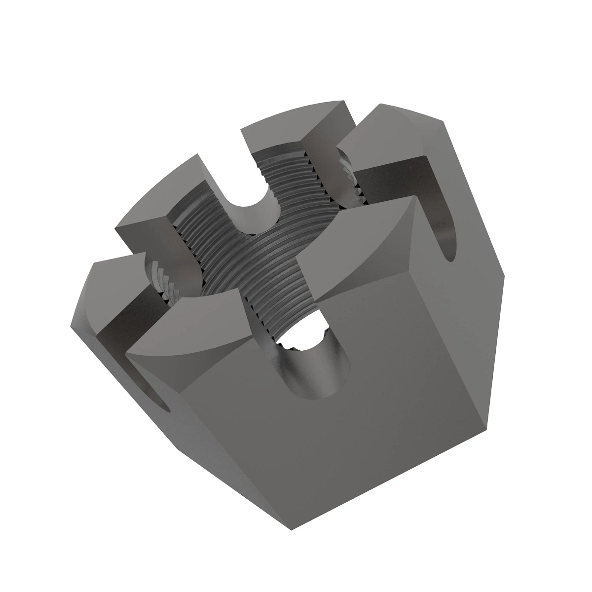 John Deere Hexagonal Slotted Nut, M30 - A59895