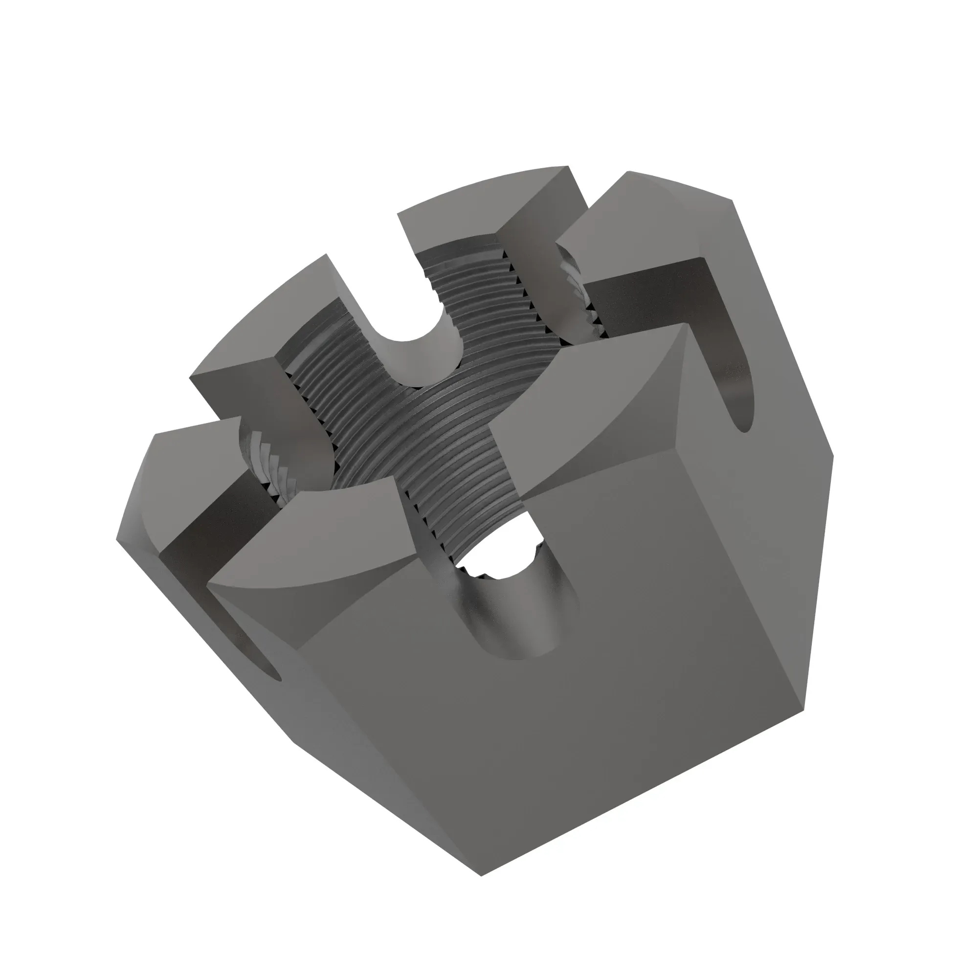 John Deere Hexagonal Slotted Nut, M30 - A59895