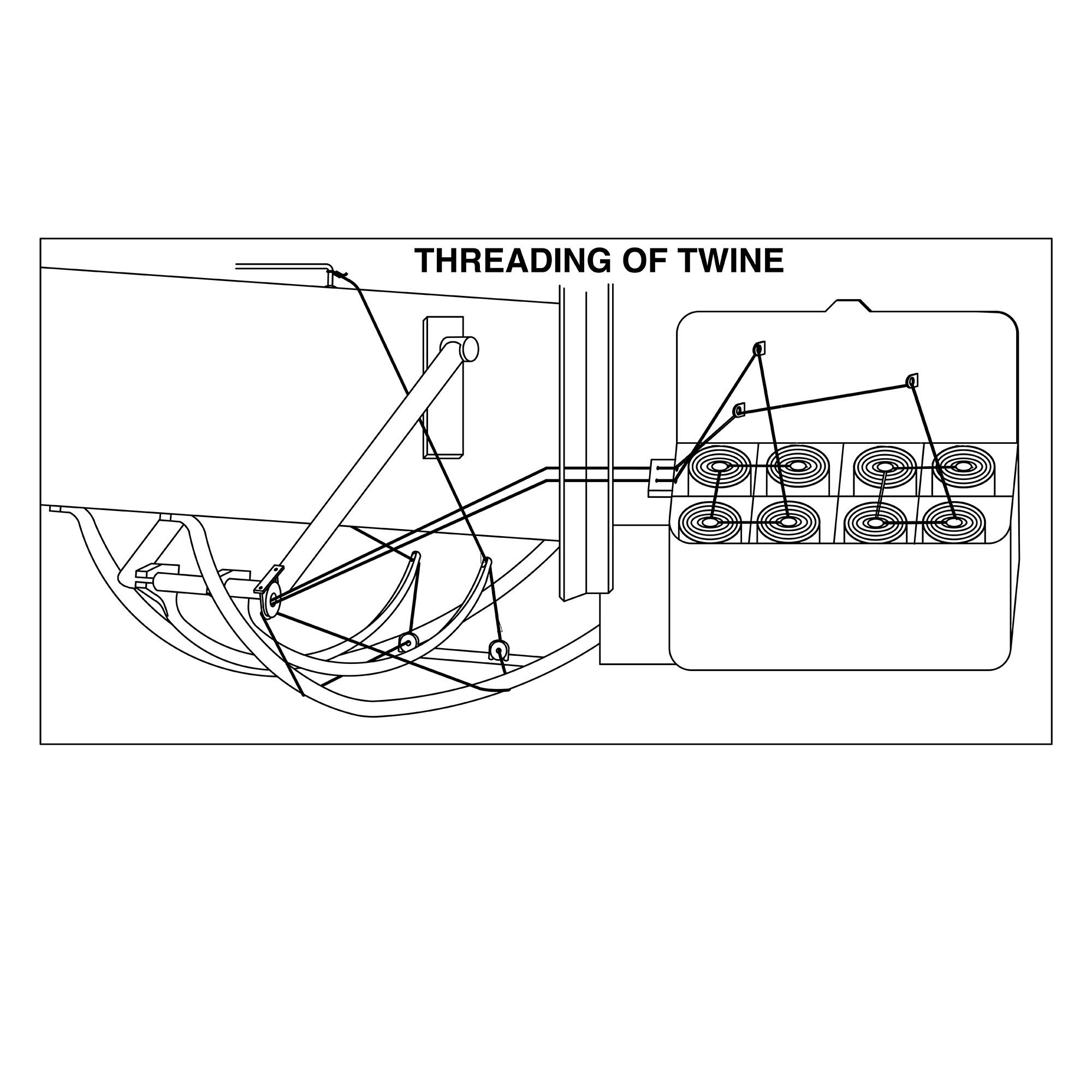 SIGN, INSTRUCTION (TWINE THREADING)