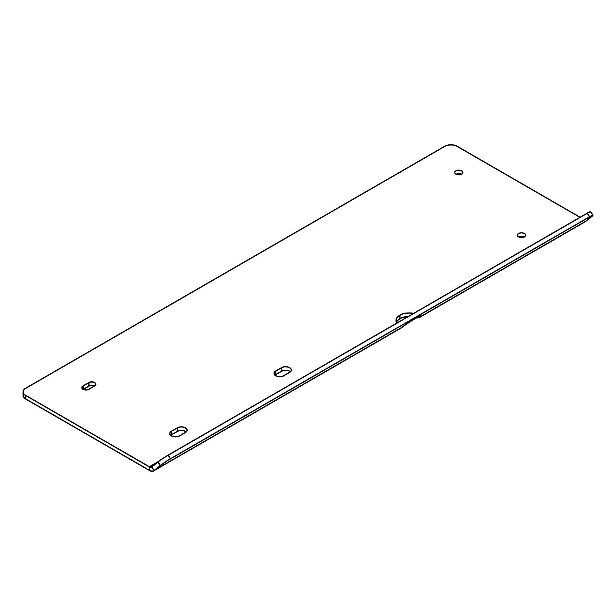 John Deere Mower Deck Ramp, Left Side - LVU20296