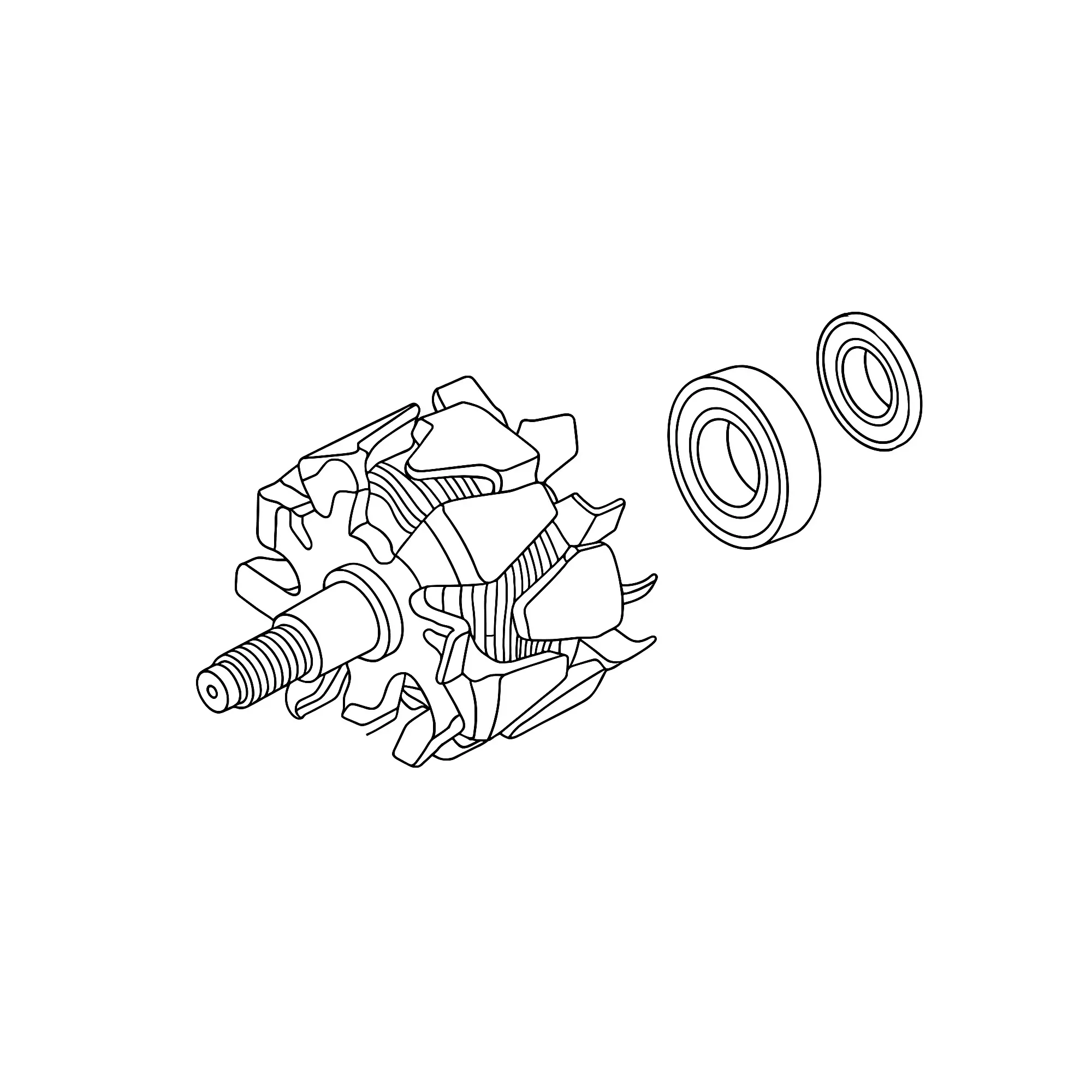 John Deere Alternator Group Rotor - AM880509