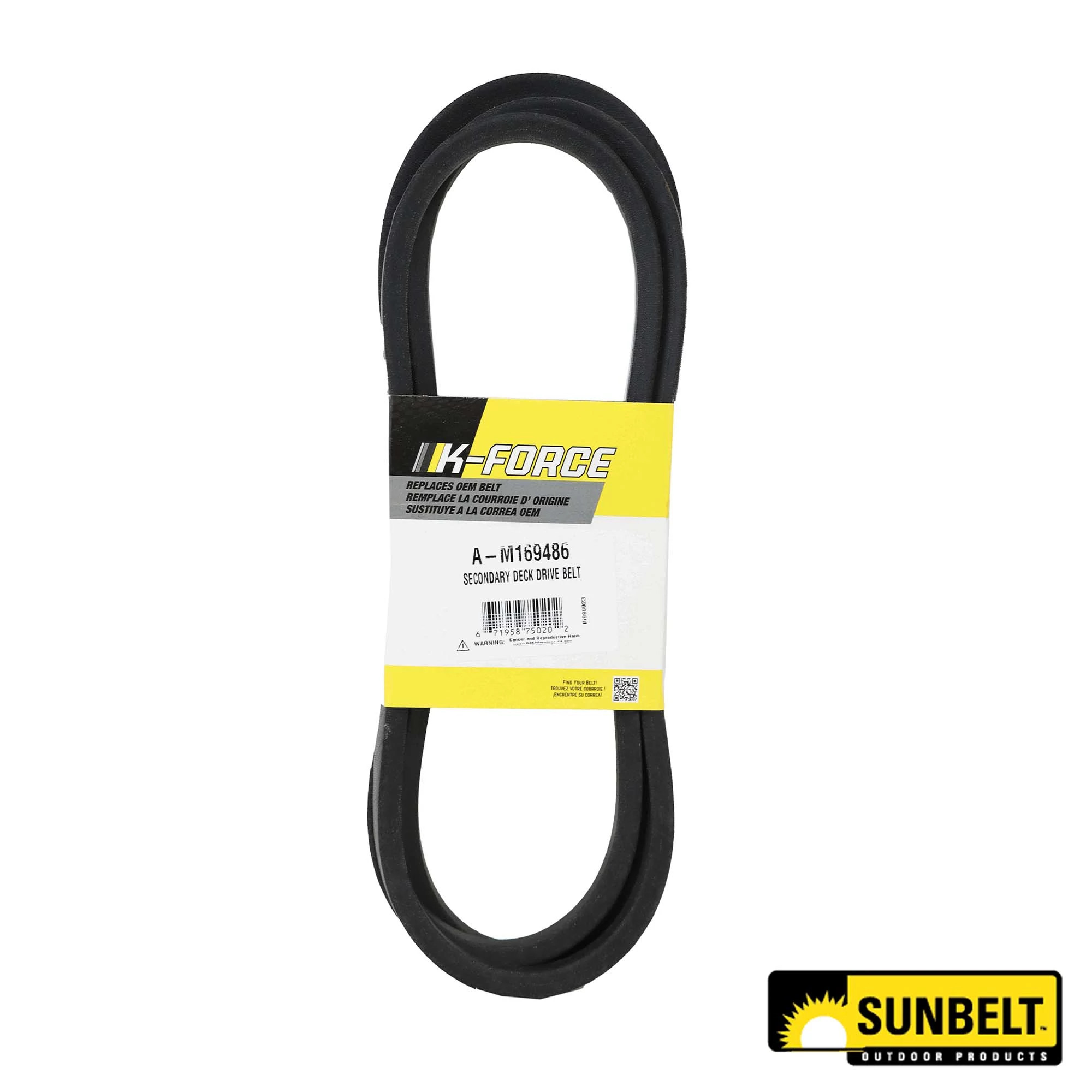 A&I Products HB Section Mower Deck Drive V-Belt, Effective Length 2810 mm (110.6 inch) - A-M169486