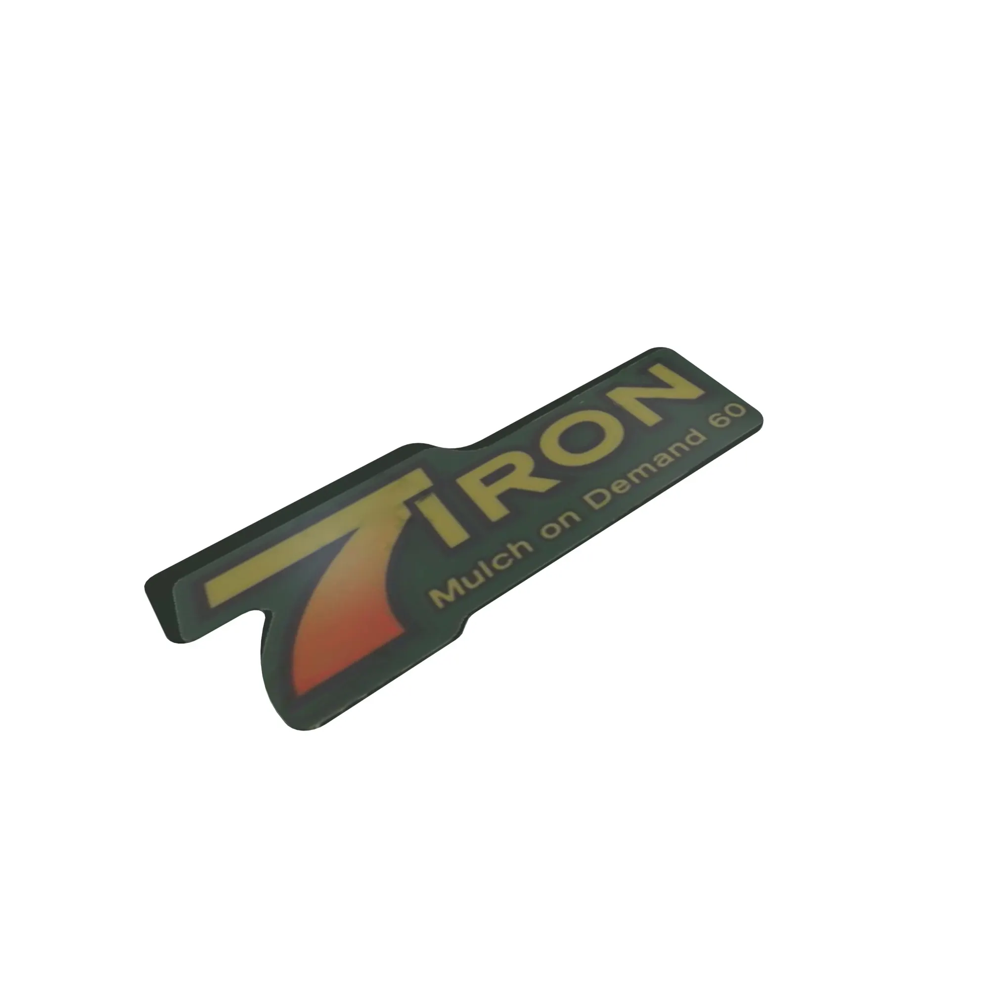 Label, 7-Iron Mulch on Demand 60