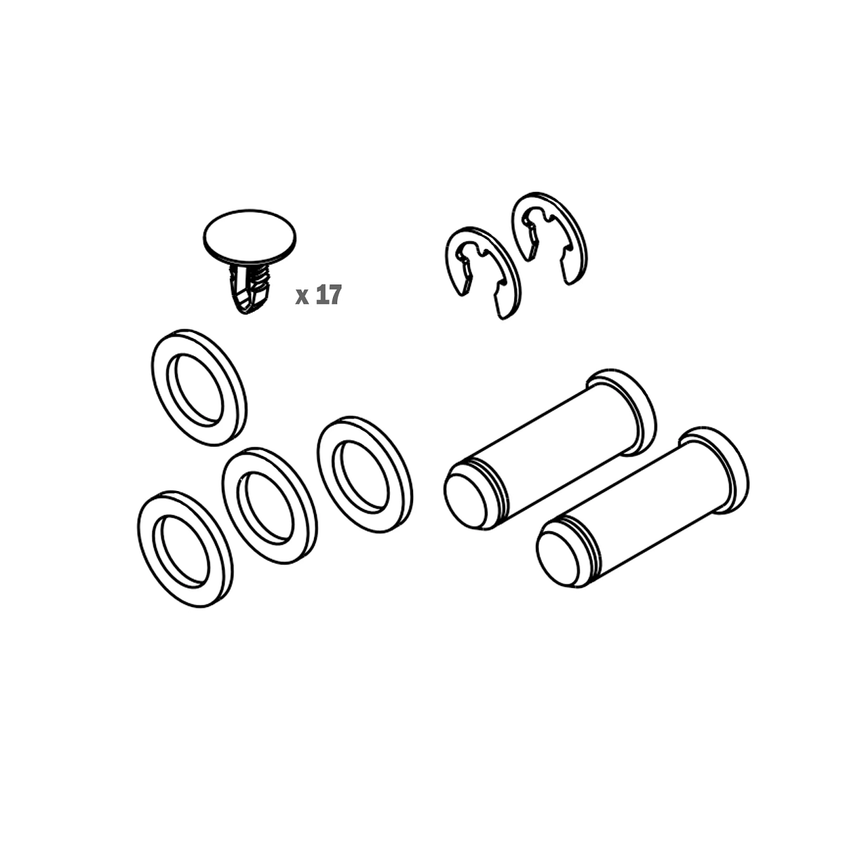 John Deere Seat Shock Absorber Package Of Parts - AL210892