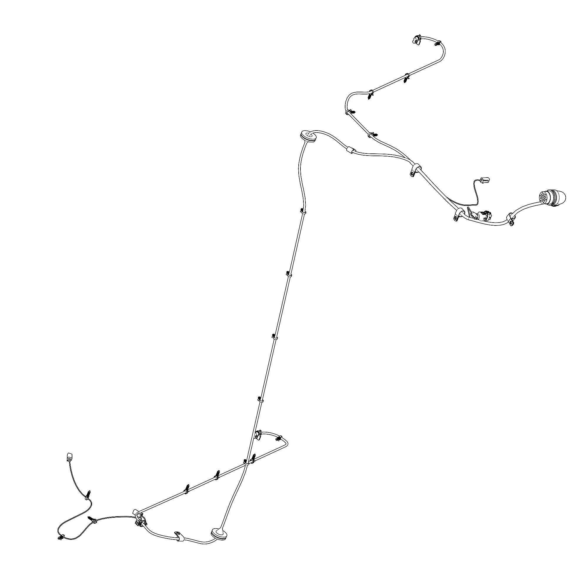 John Deere Left Side Premium Flex Residue Wiring Harness - AXE21067