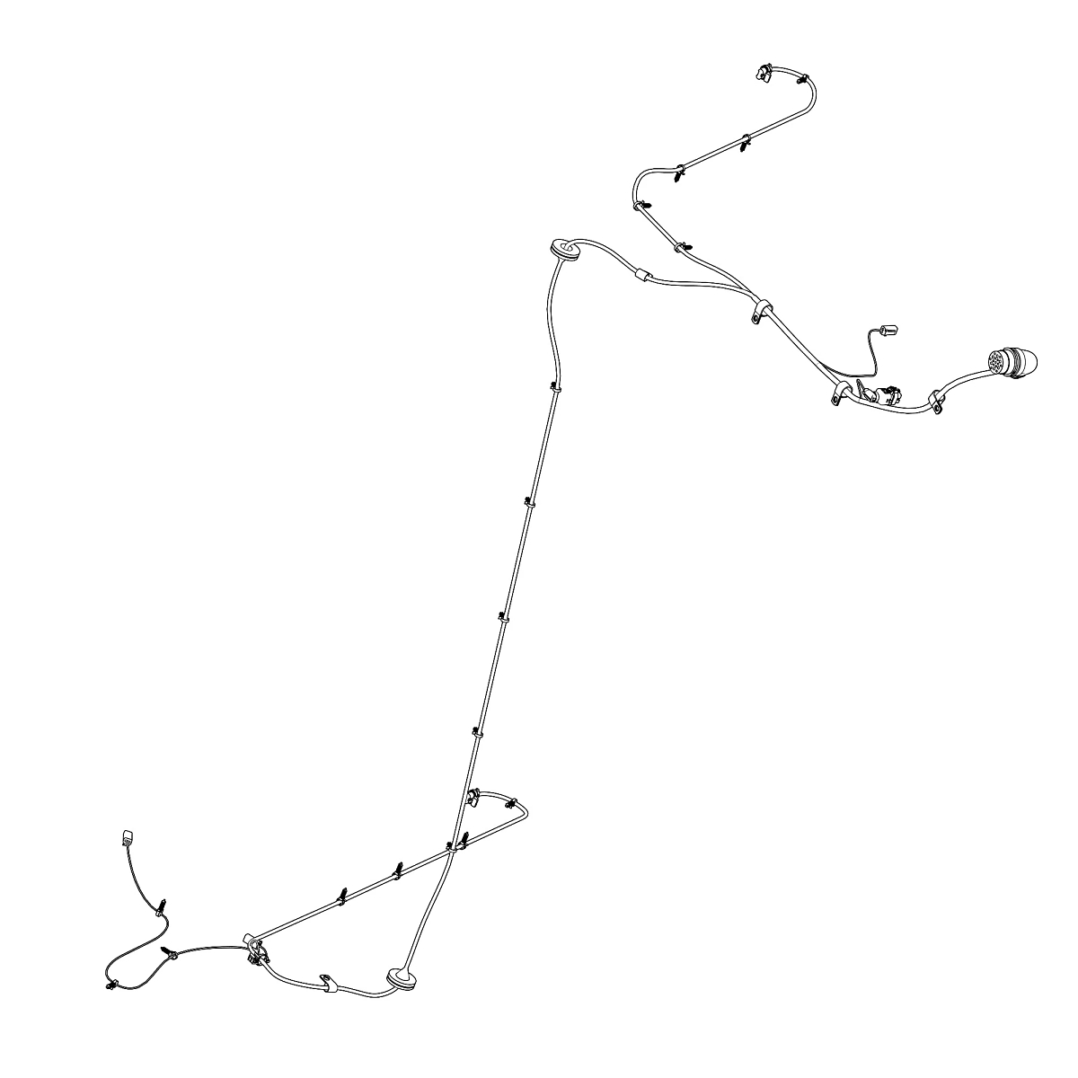 John Deere Left Side Premium Flex Residue Wiring Harness - AXE21067