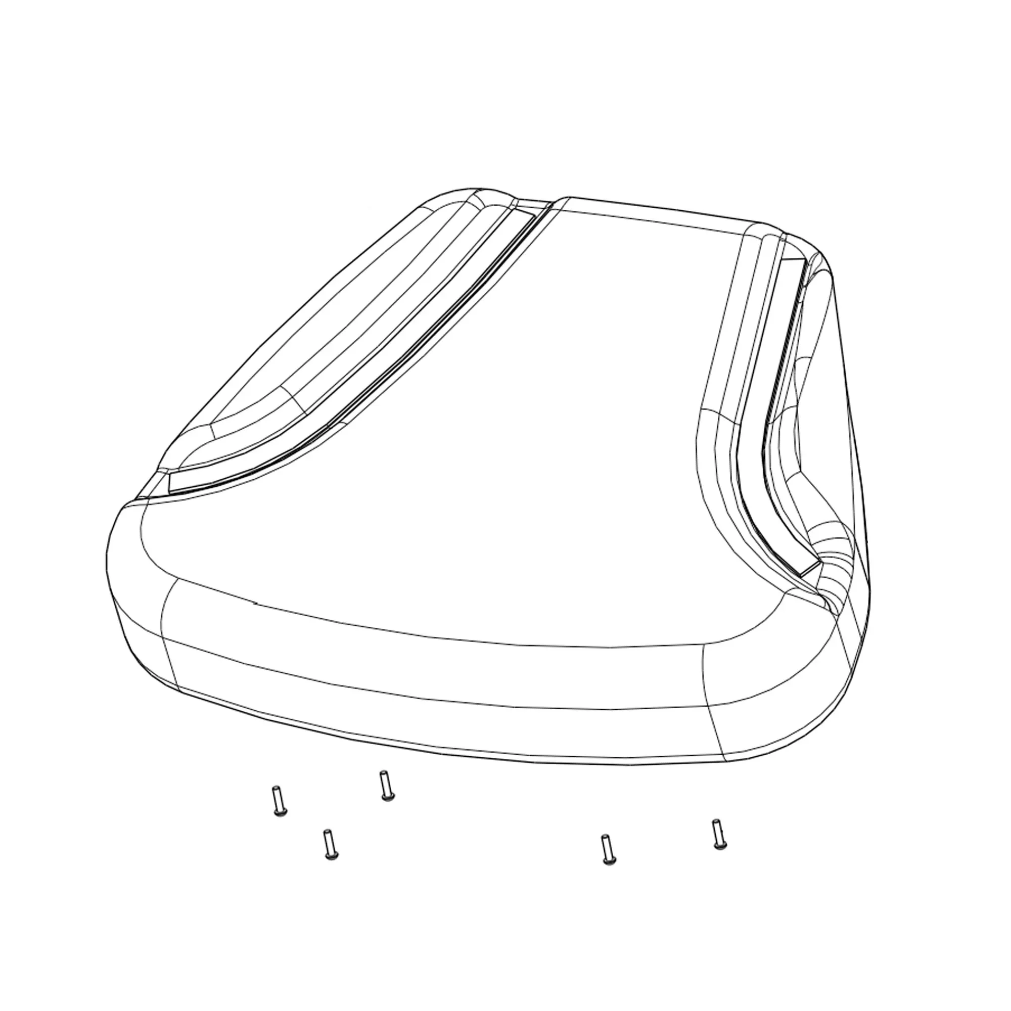 John Deere Leather Seat Bottom Cushion - AL230562