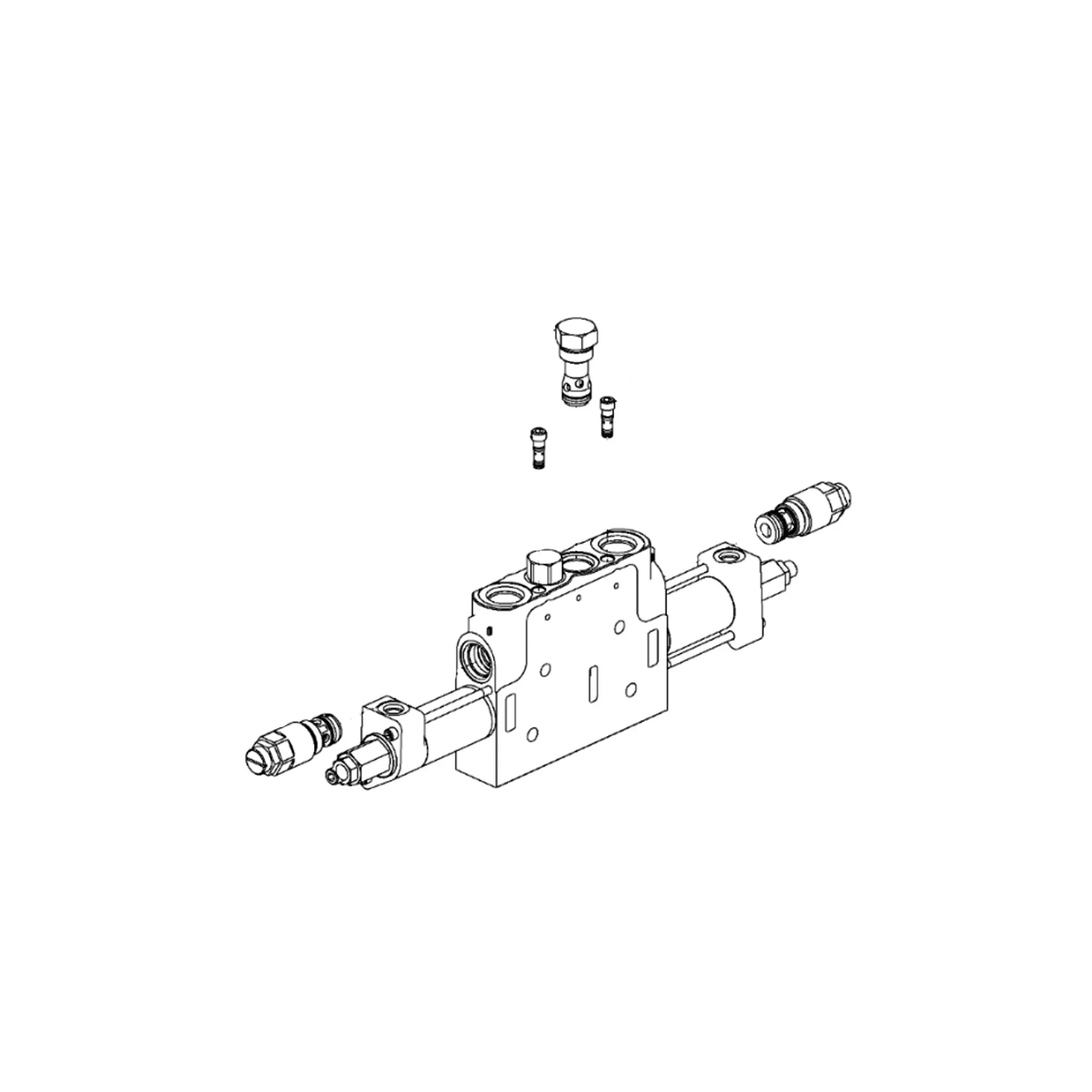 John Deere Three Spool Loader Control Valve - AT347888