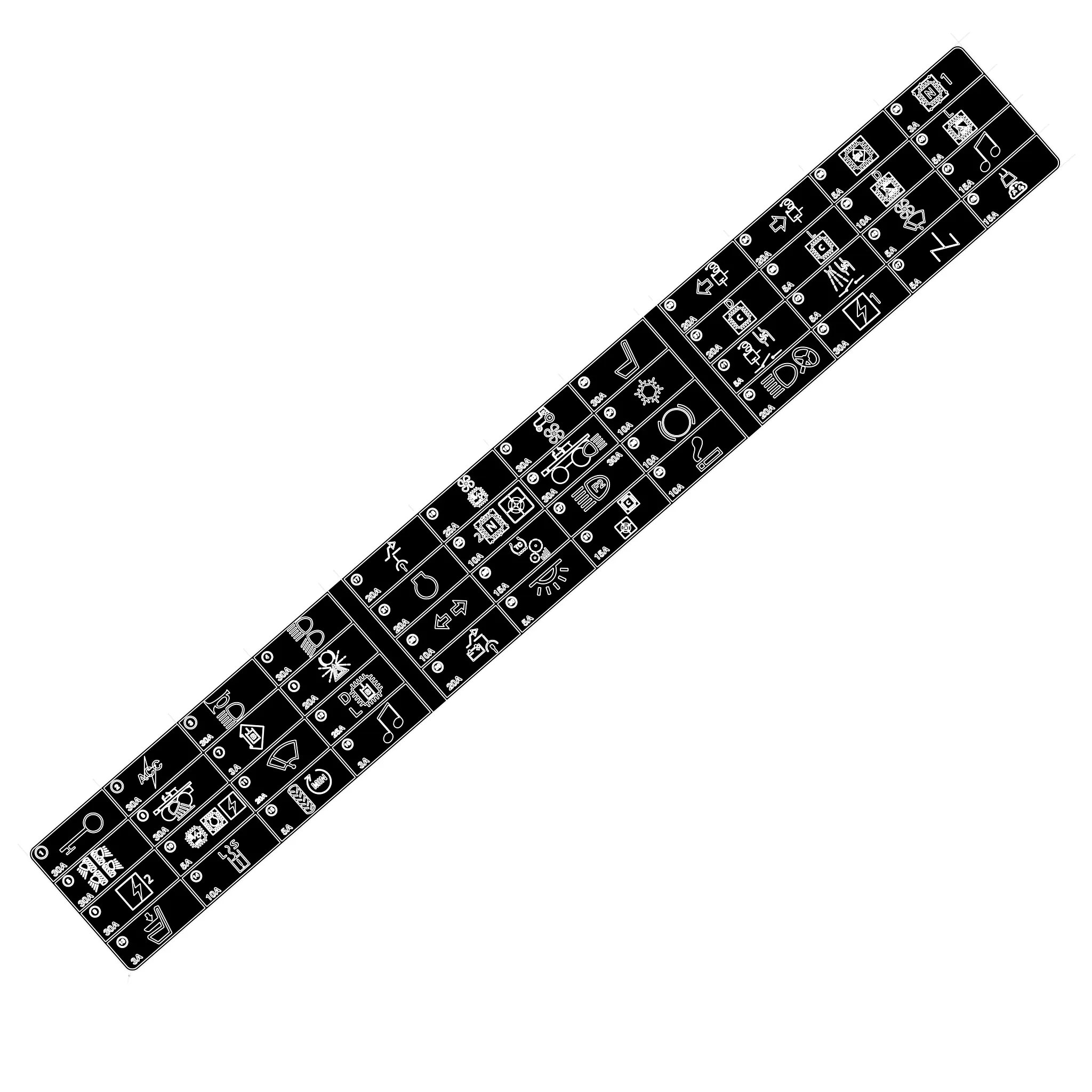 John Deere Electrical Load Center Label - N404714
