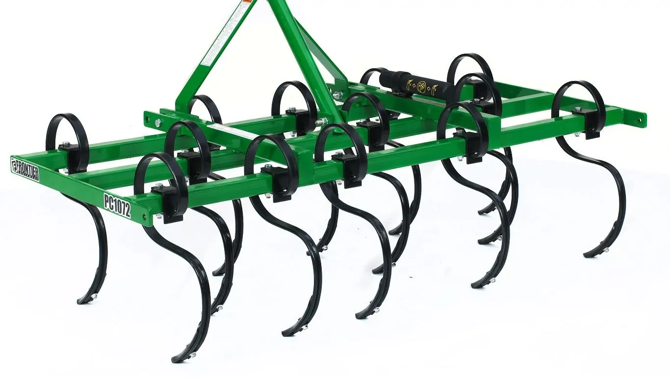 Studio image with a front right view of a PC10 Field Cultivators