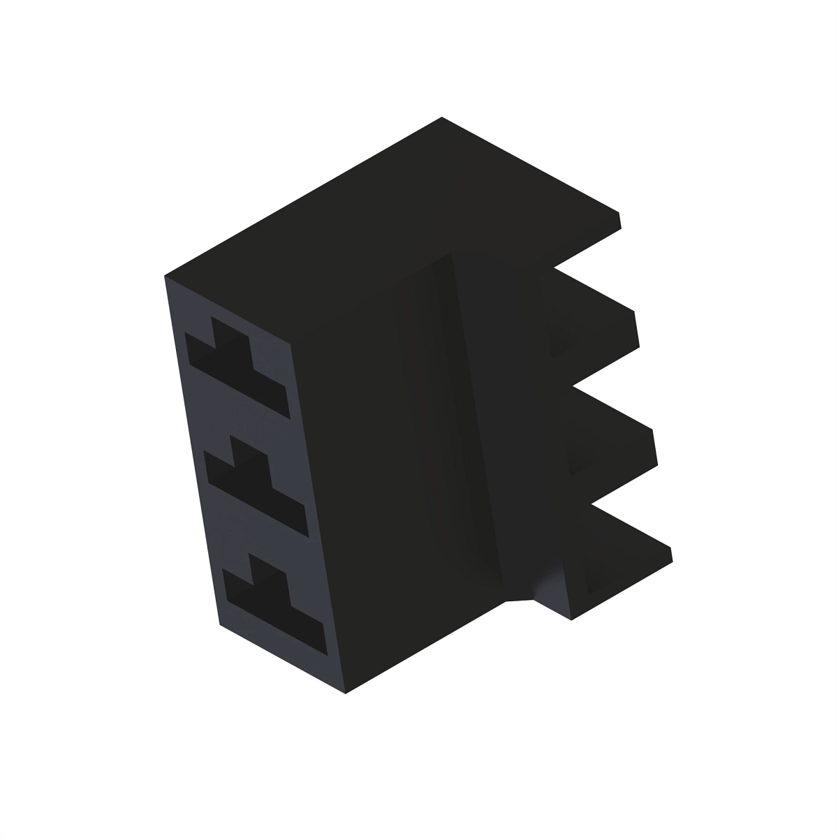 Conn Tyco Faston 3W F Blk Nylon