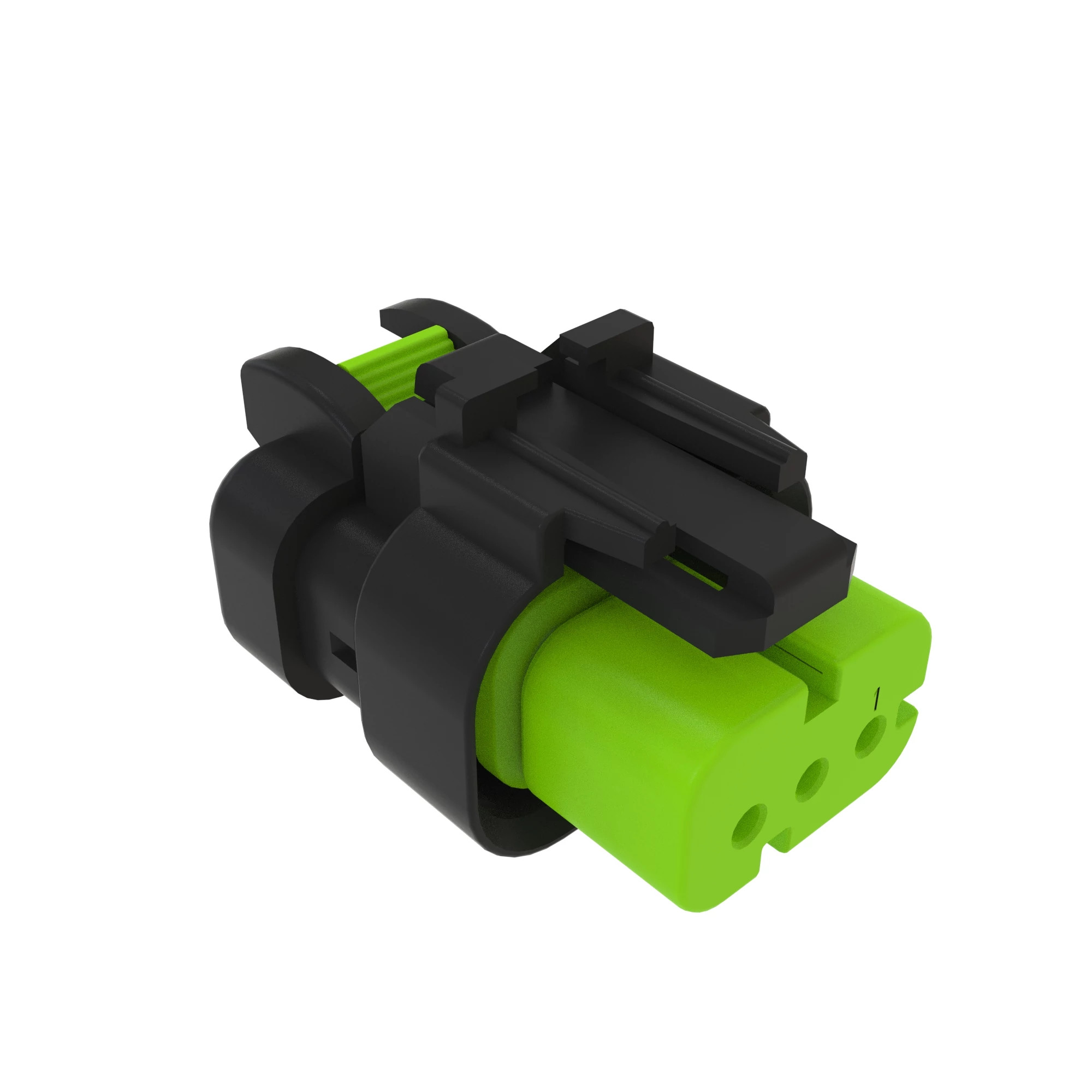 TYCO AMPSEAL16 3W RCPT SLD GRN PLST