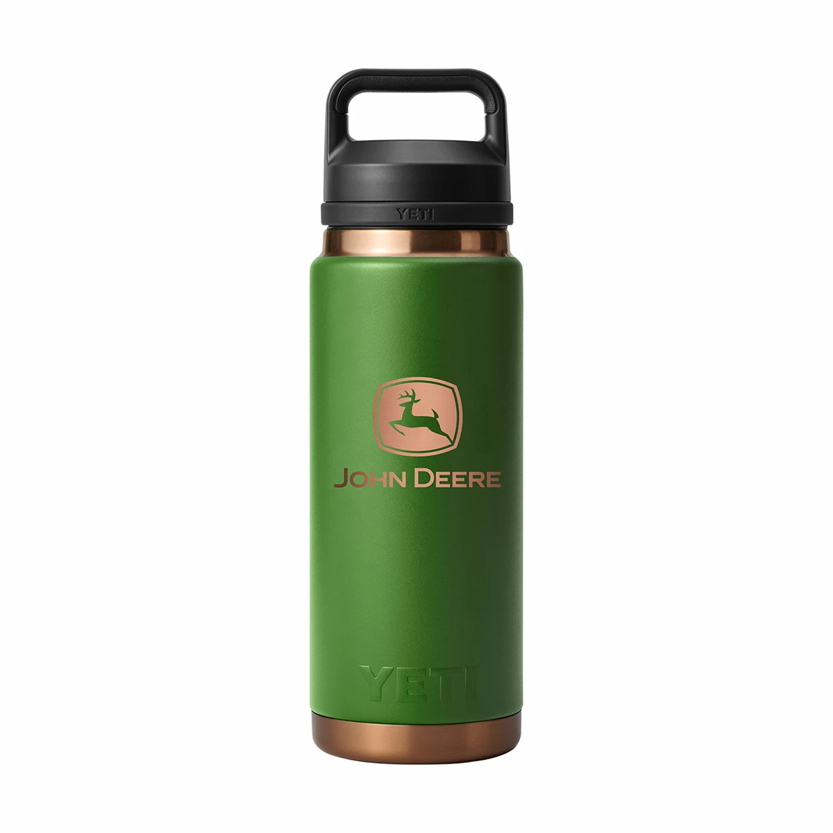YETI® 26 oz. Rambler® Bottle with Chug Cap - John Deere Green and Bronze