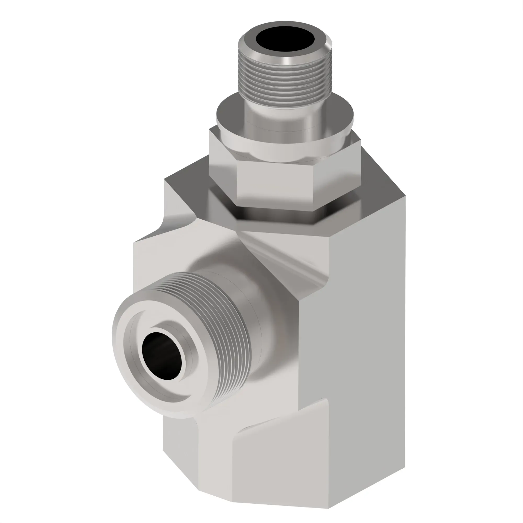 TEE FITTING, ADJ STUD RUN TEE, ORFS