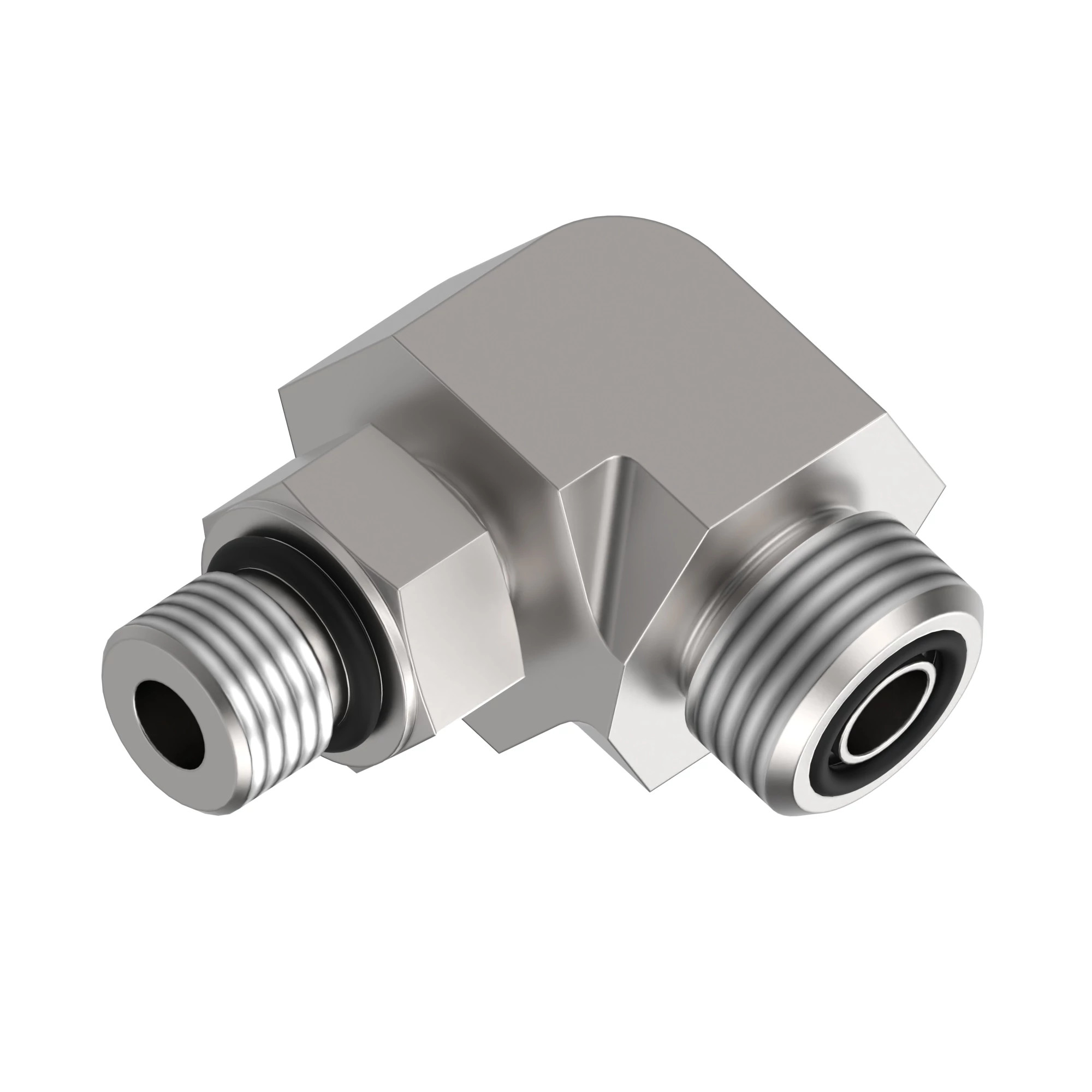 ELBOW FITTING, O-RING FACE SEAL STR