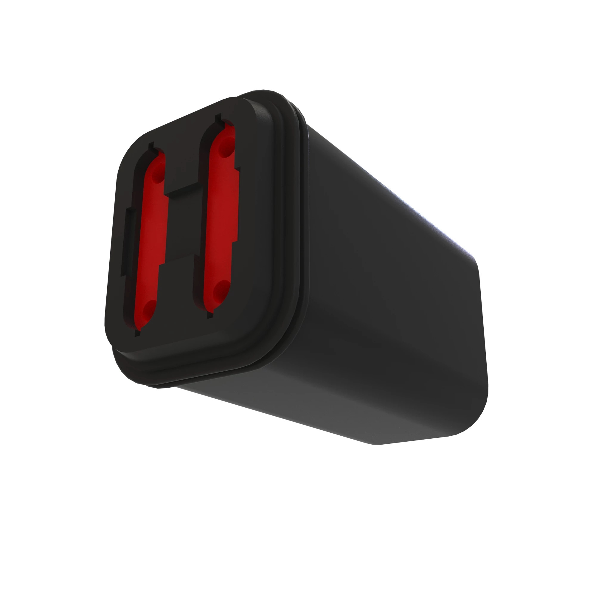 John Deere Black Internal Electrical Connector Housing, 4 Cavities - 57M10530