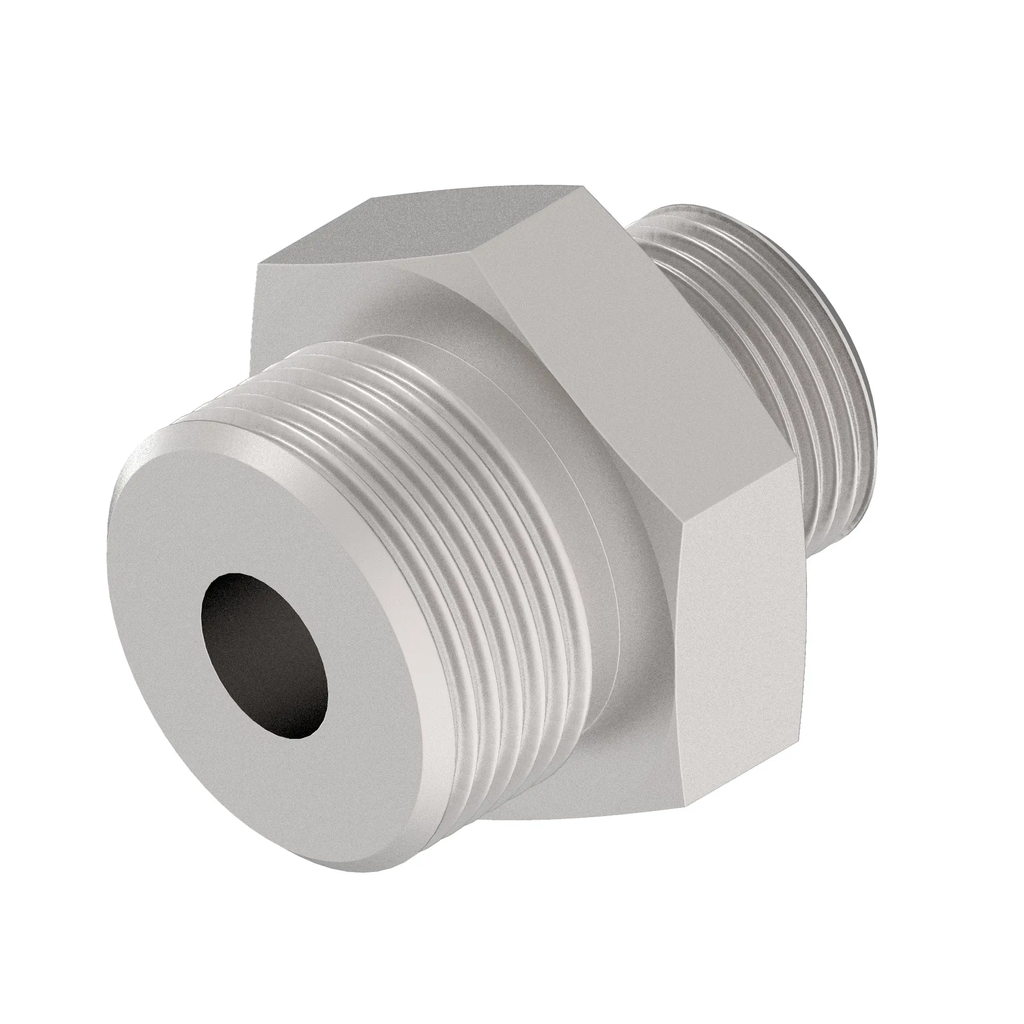 STUD STRAIGHT, ORFS W/METRIC HEX