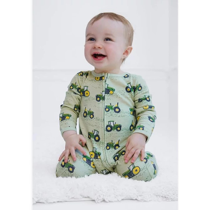 Infant Tractor Footie Pajamas