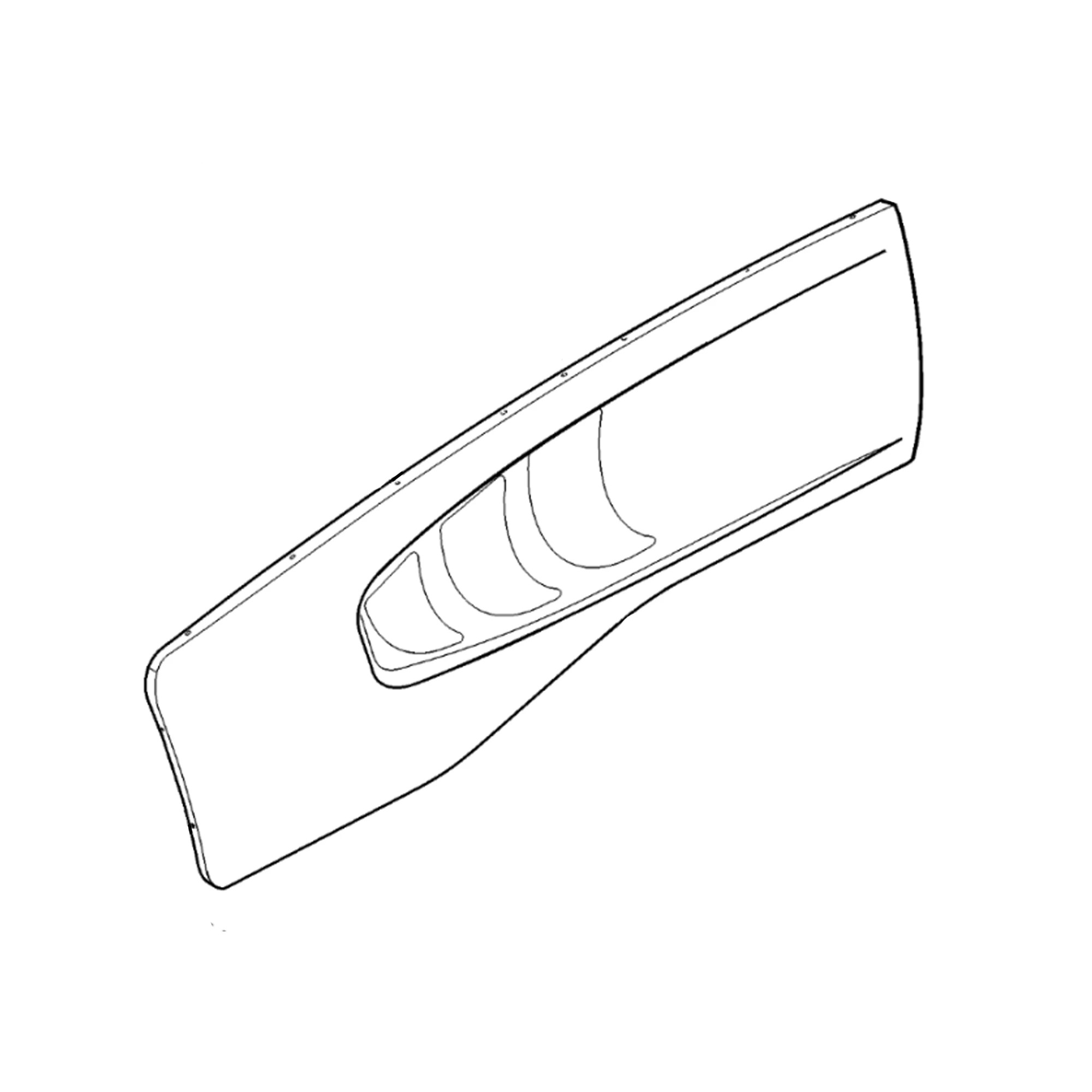 John Deere Hood Panel, Right Side - FH318056