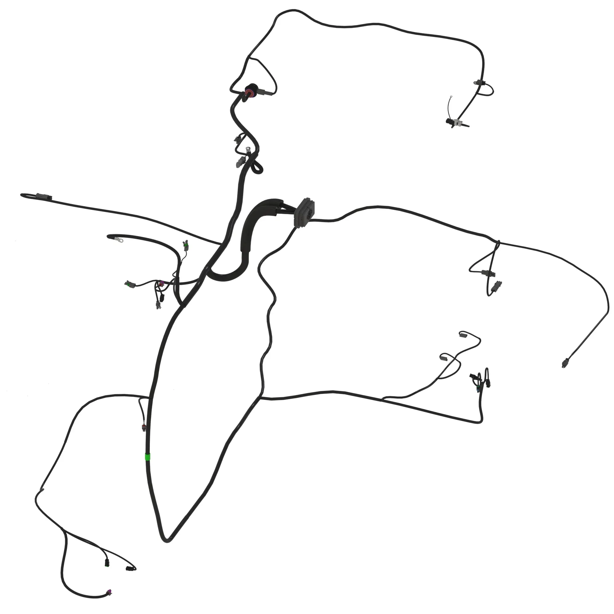 John Deere Engine Frame Wiring Harness, Level 1 - AT549363