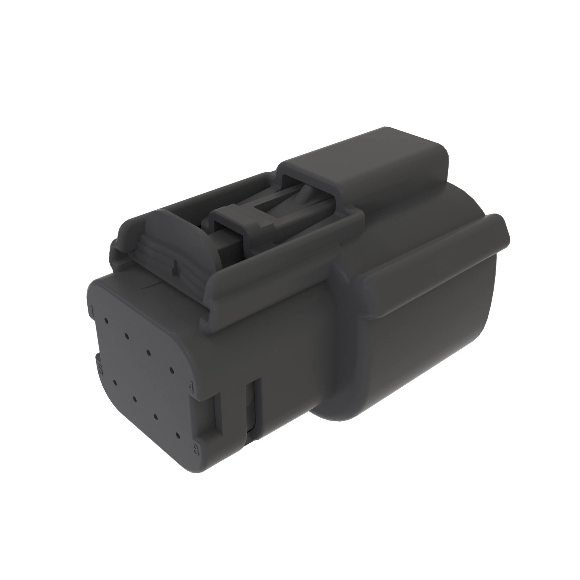 CONN MOLEX MX150 8W FS BLK PLSTC