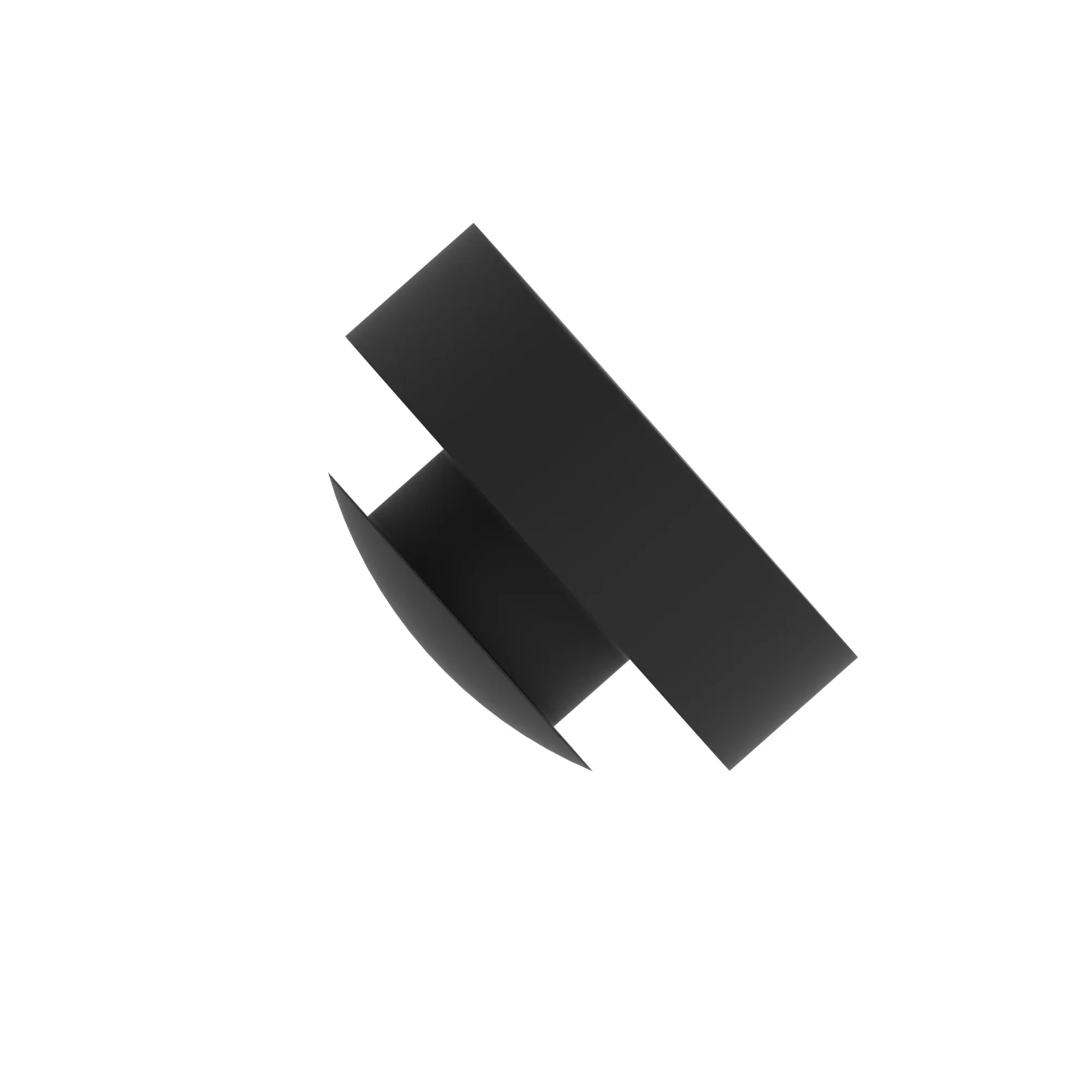 BUMPER, RUBBER, BLACK