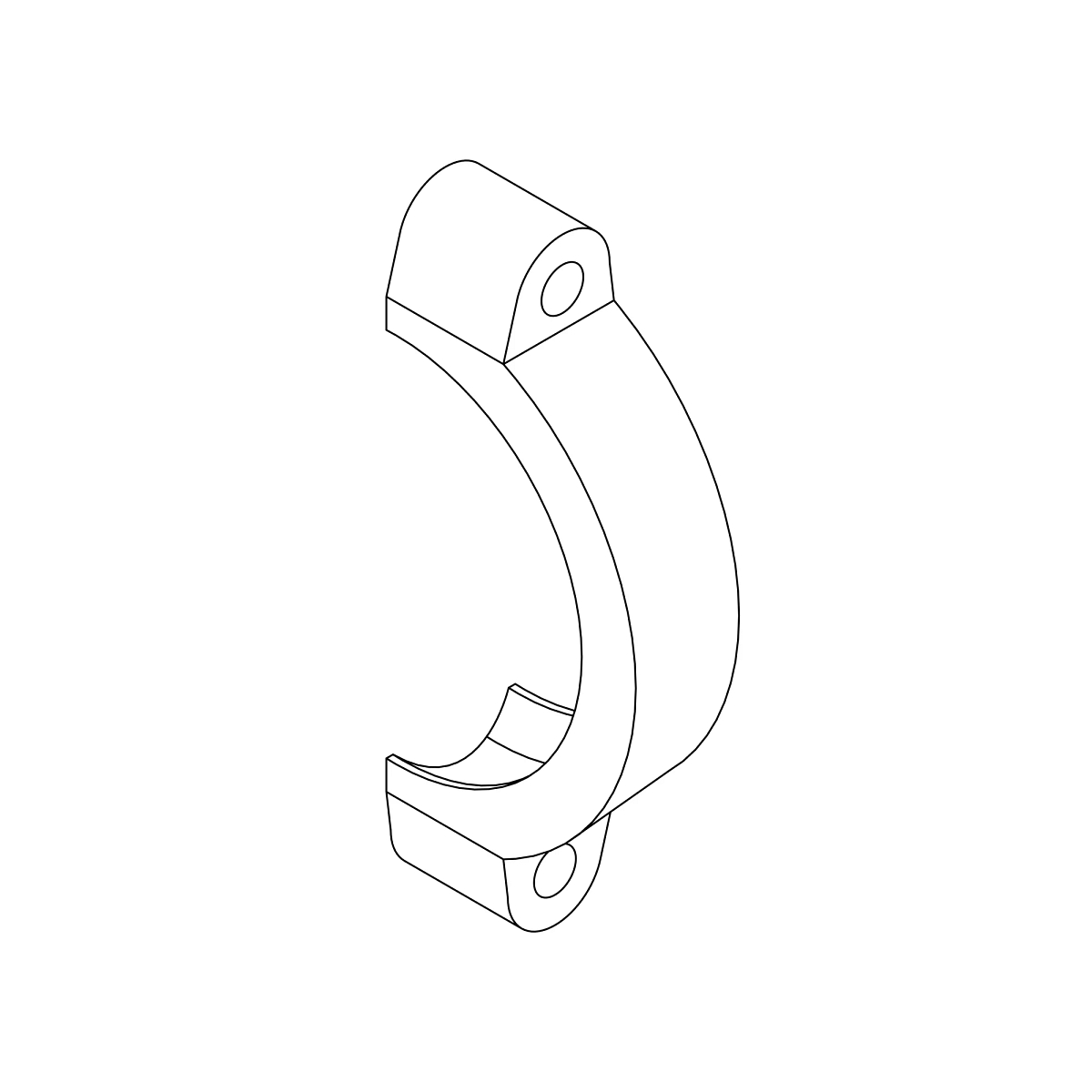 John Deere V-Groove Half Muffler Clamp - A78187