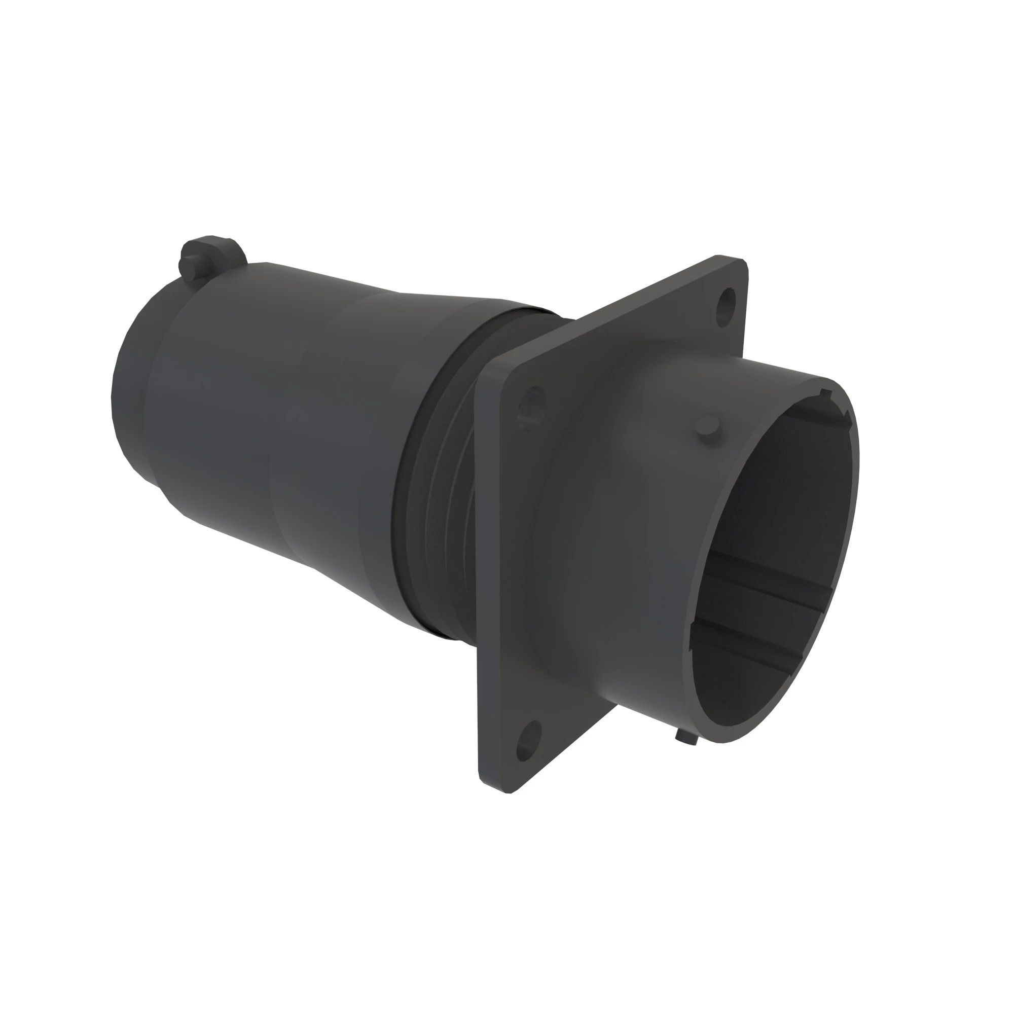 CONN ITT KPT 8W FS BLK PLSTC