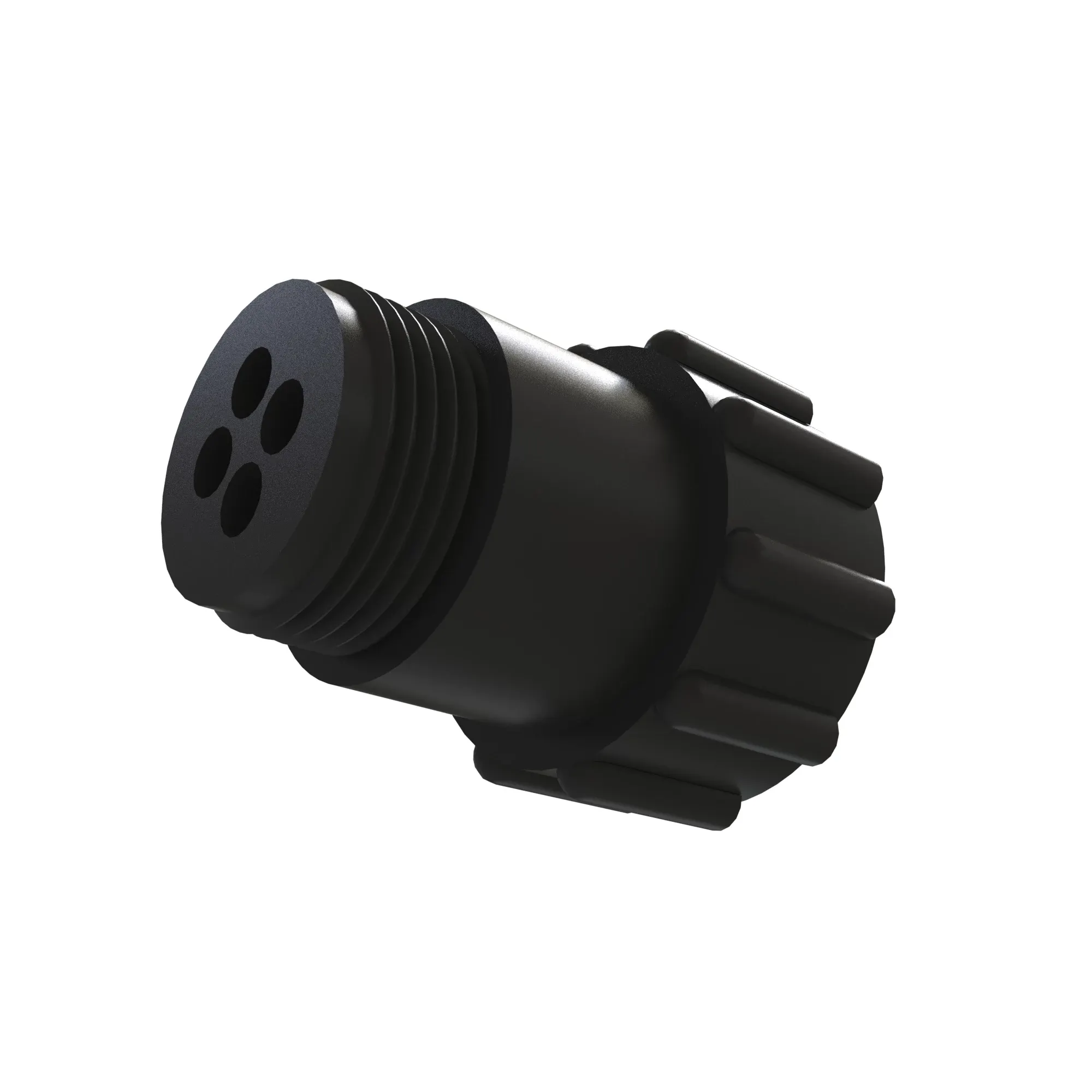 John Deere Black Electrical Connector, 4 Cavities - AE44932
