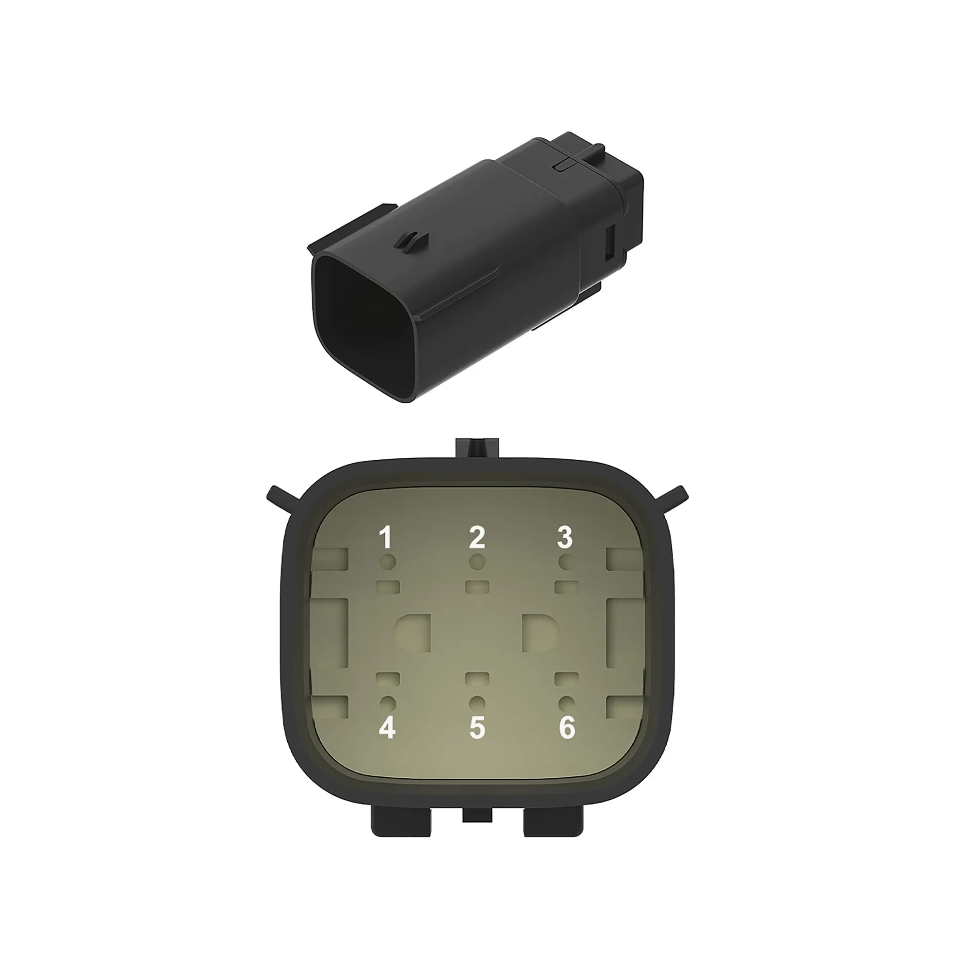 Conn Molex MX150L 6W Ms Blk Plstc