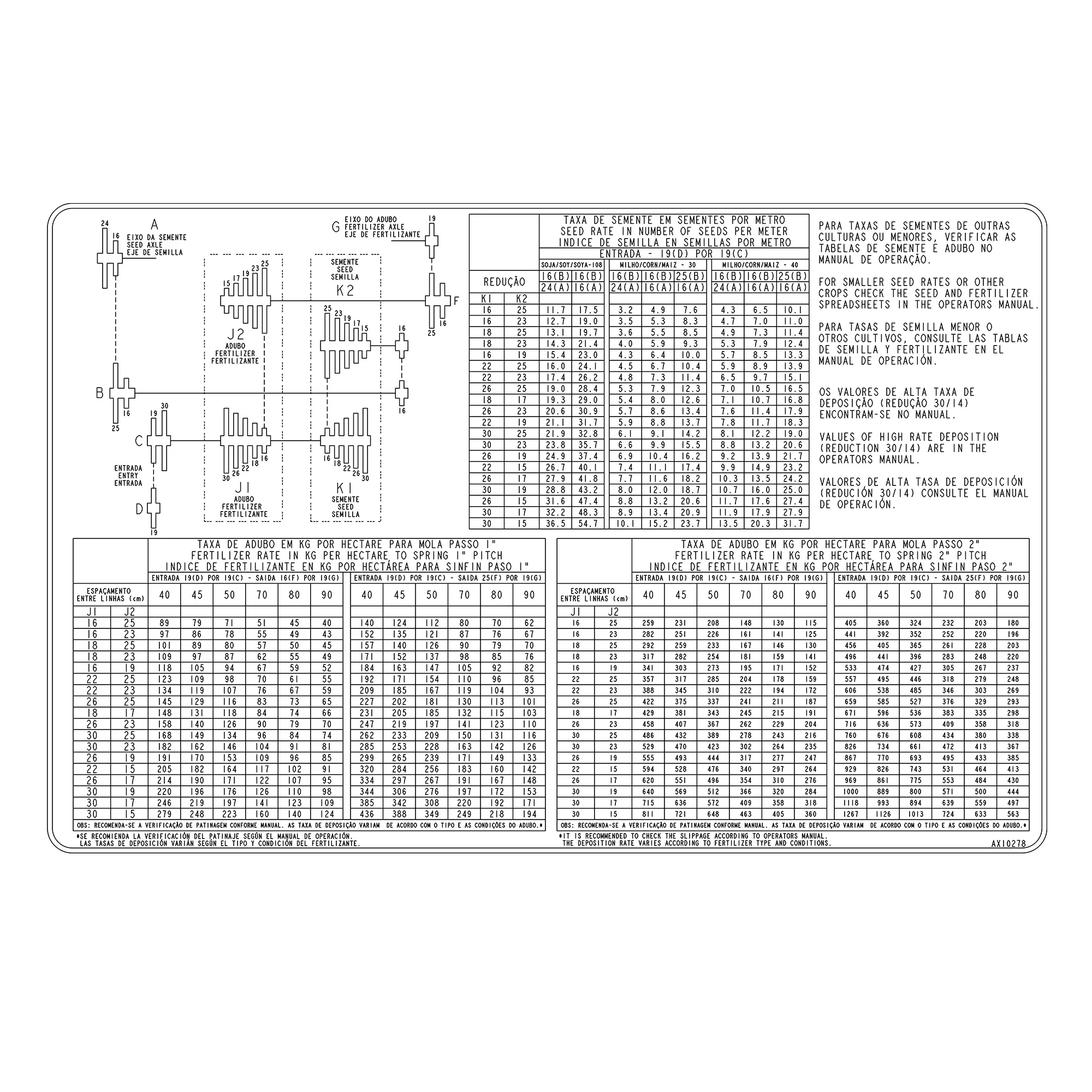 John Deere Transmission Vacuum Label - AX10278