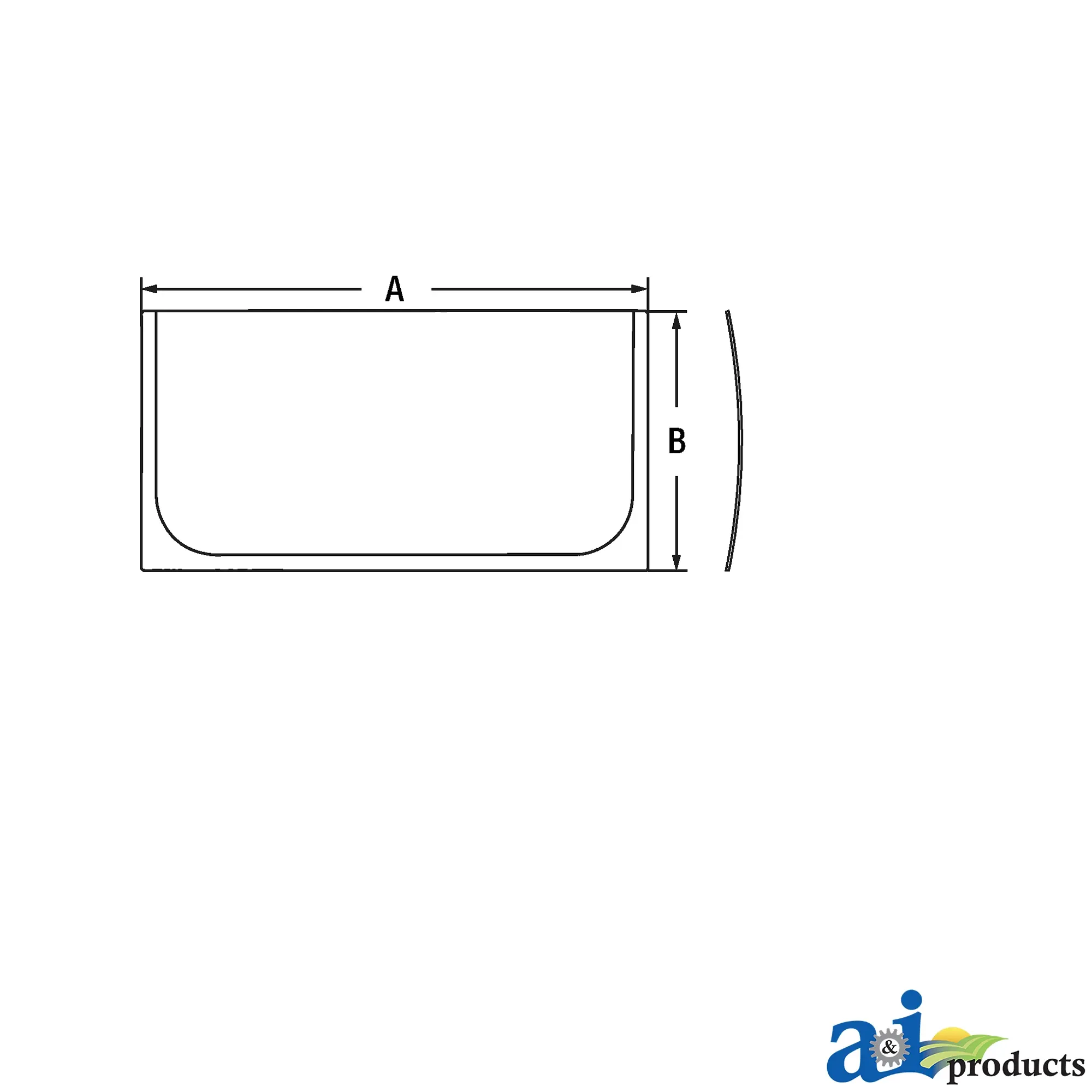 A&I Products Standard Lower Windowpane - A-4664383