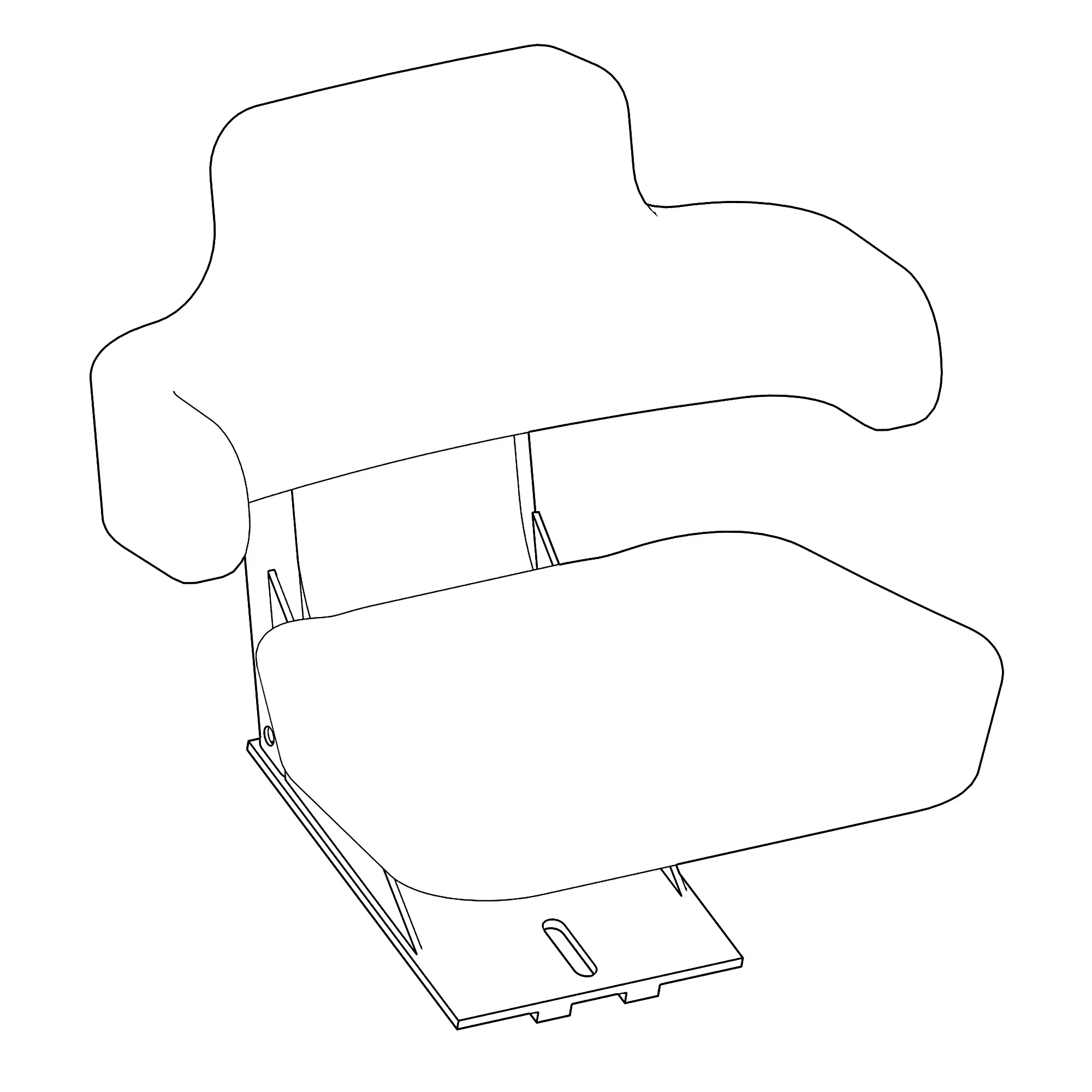 John Deere Basic Operator Seat - AP37717