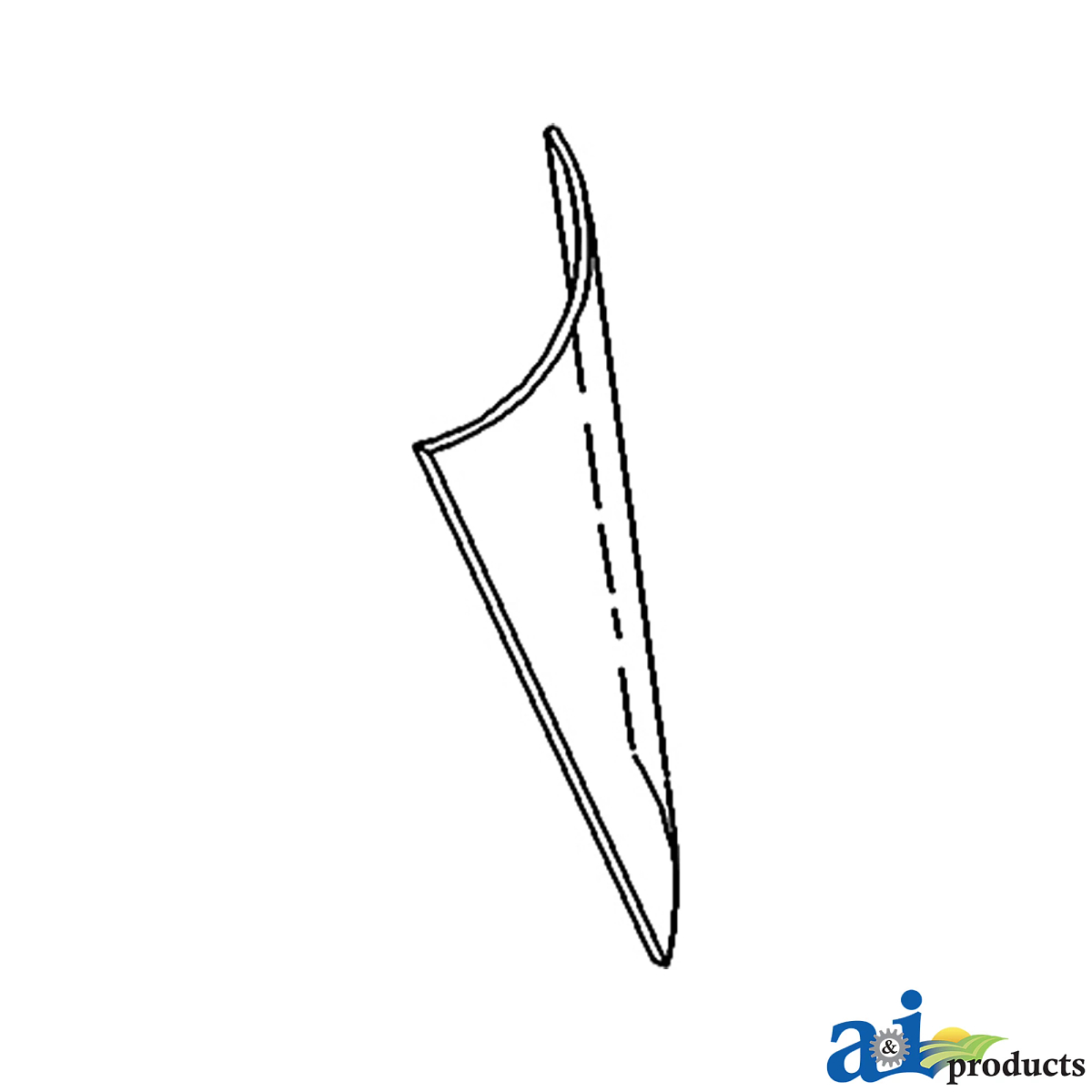 A&I Products Lower Glass Windowpane, Right Side - A-R50754