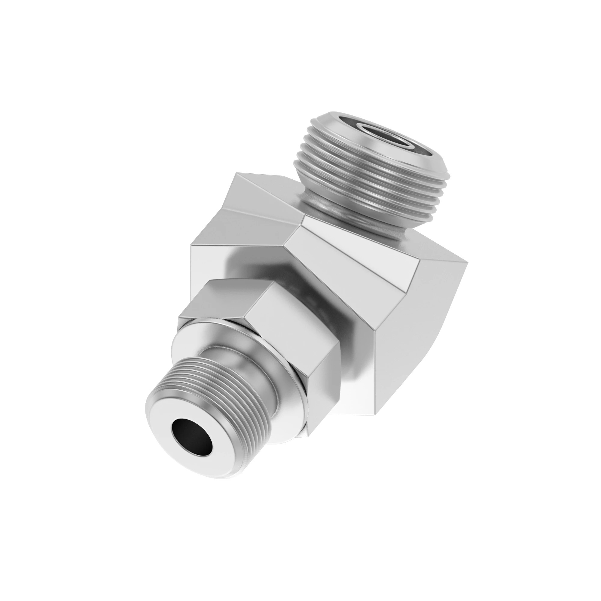 John Deere 45 Degree Adjustable Stud Elbow Fitting - 38H5467