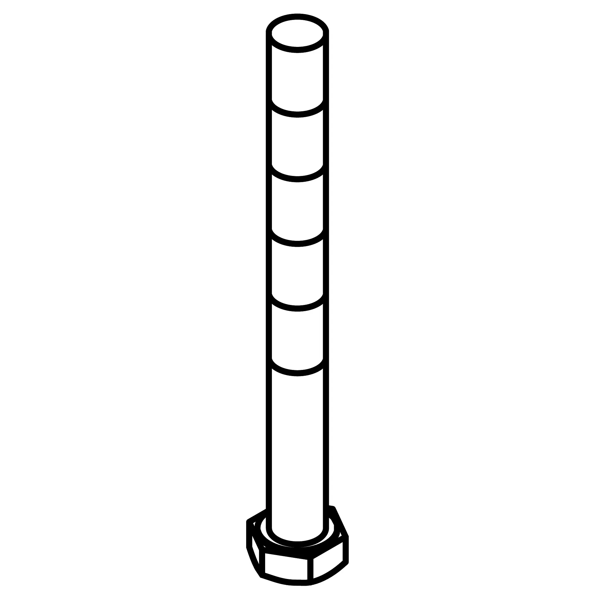 John Deere Hexagonal Head Cap Screw, M20 X 130 - 19M7968